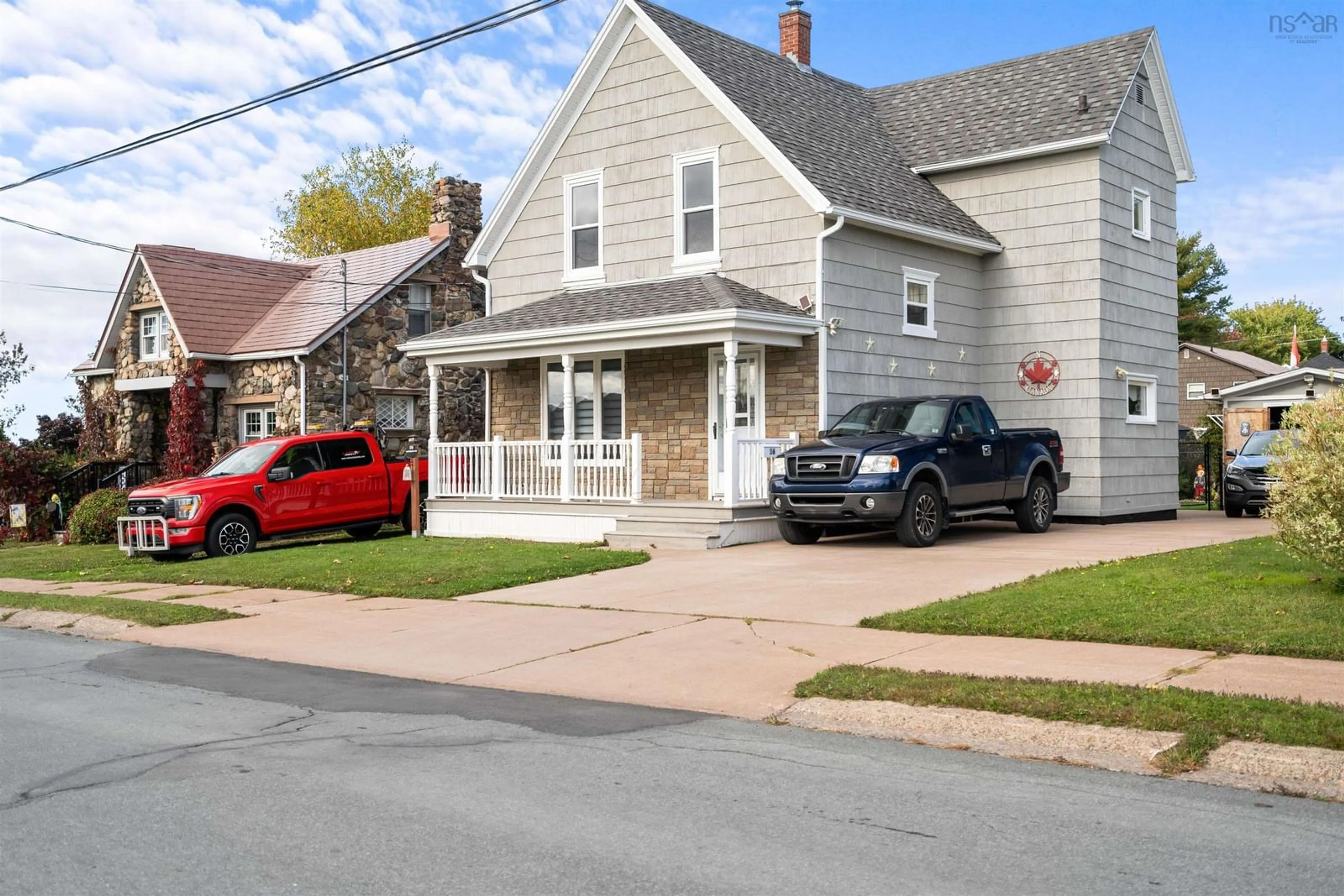 A pic from outside/outdoor area/front of a property/back of a property/a pic from drone, street for 56 Aberdeen Ave, New Glasgow Nova Scotia B2H 4A9
