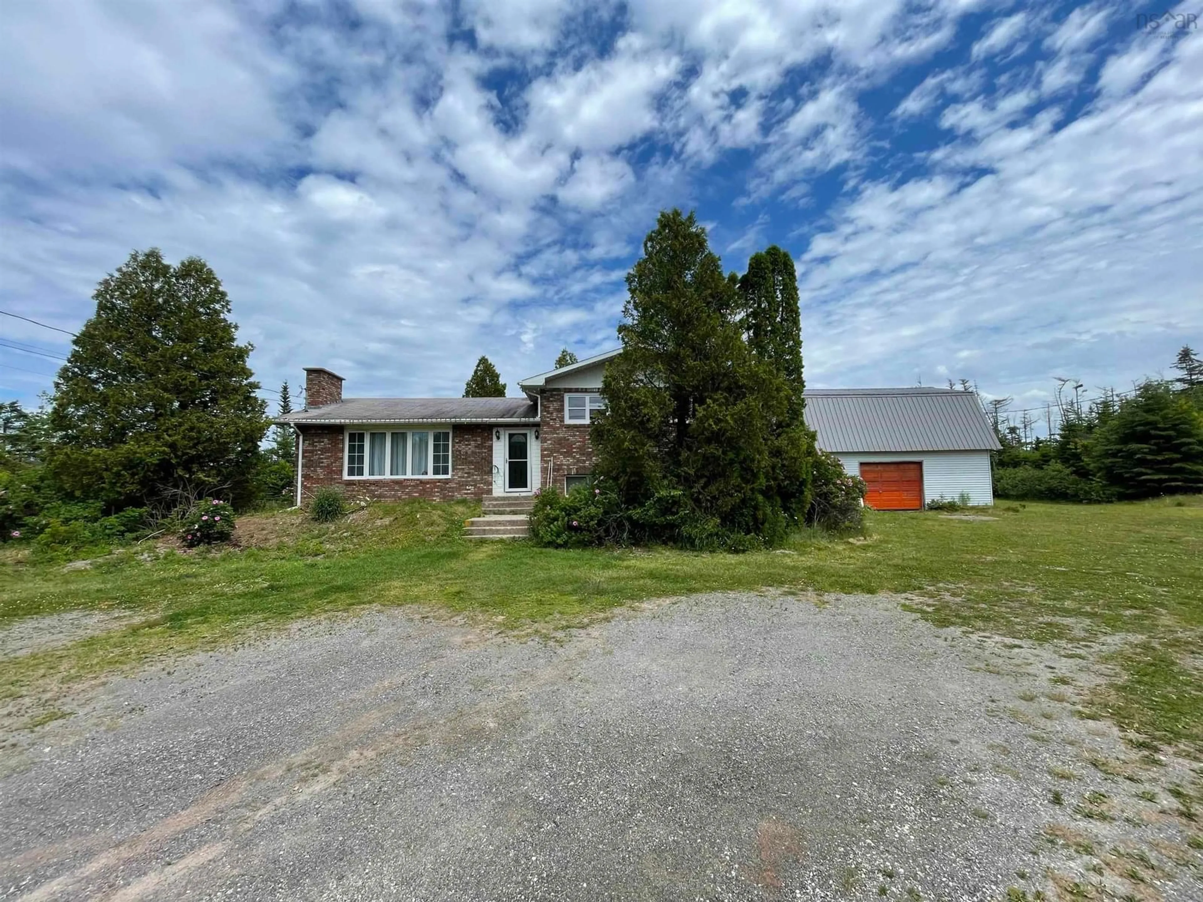 A pic from outside/outdoor area/front of a property/back of a property/a pic from drone, street for 6313 Louisbourg Hwy, Catalone Nova Scotia B1C 1R9