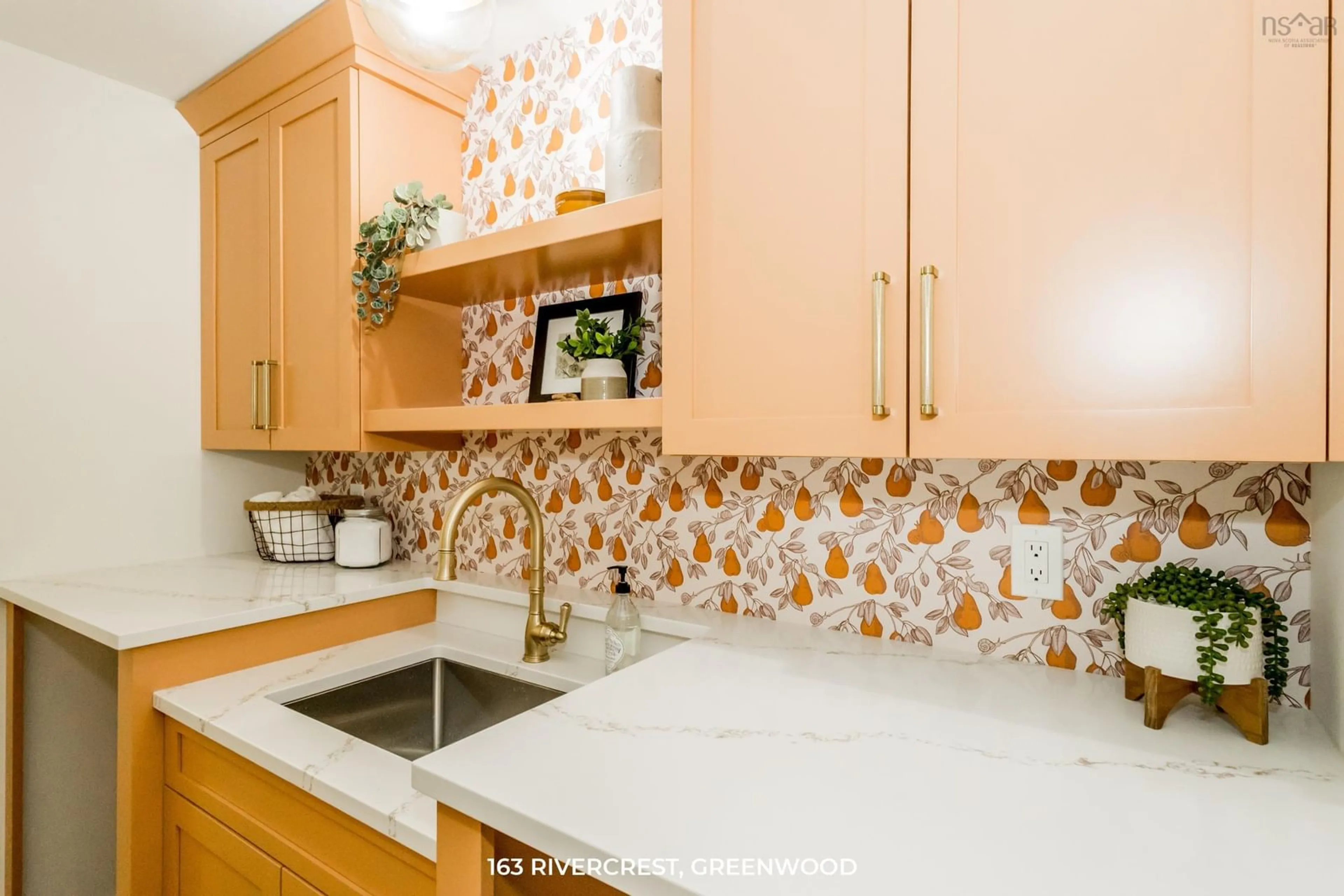 Contemporary kitchen, ceramic/tile floor for 126 Seneca St, Centreville Nova Scotia B0P 1J0