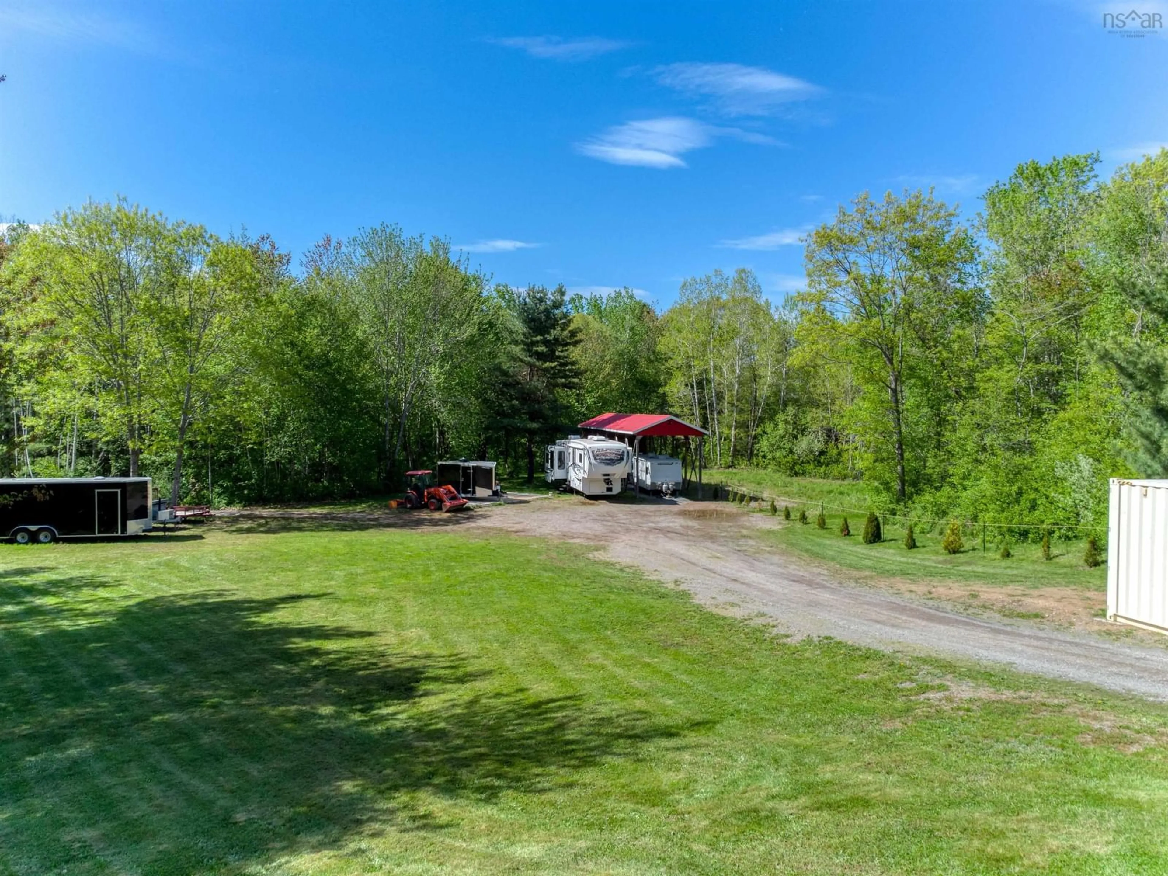 A pic from outside/outdoor area/front of a property/back of a property/a pic from drone, unknown for 2993 Lovett Road, Coldbrook Nova Scotia B0P 1J0