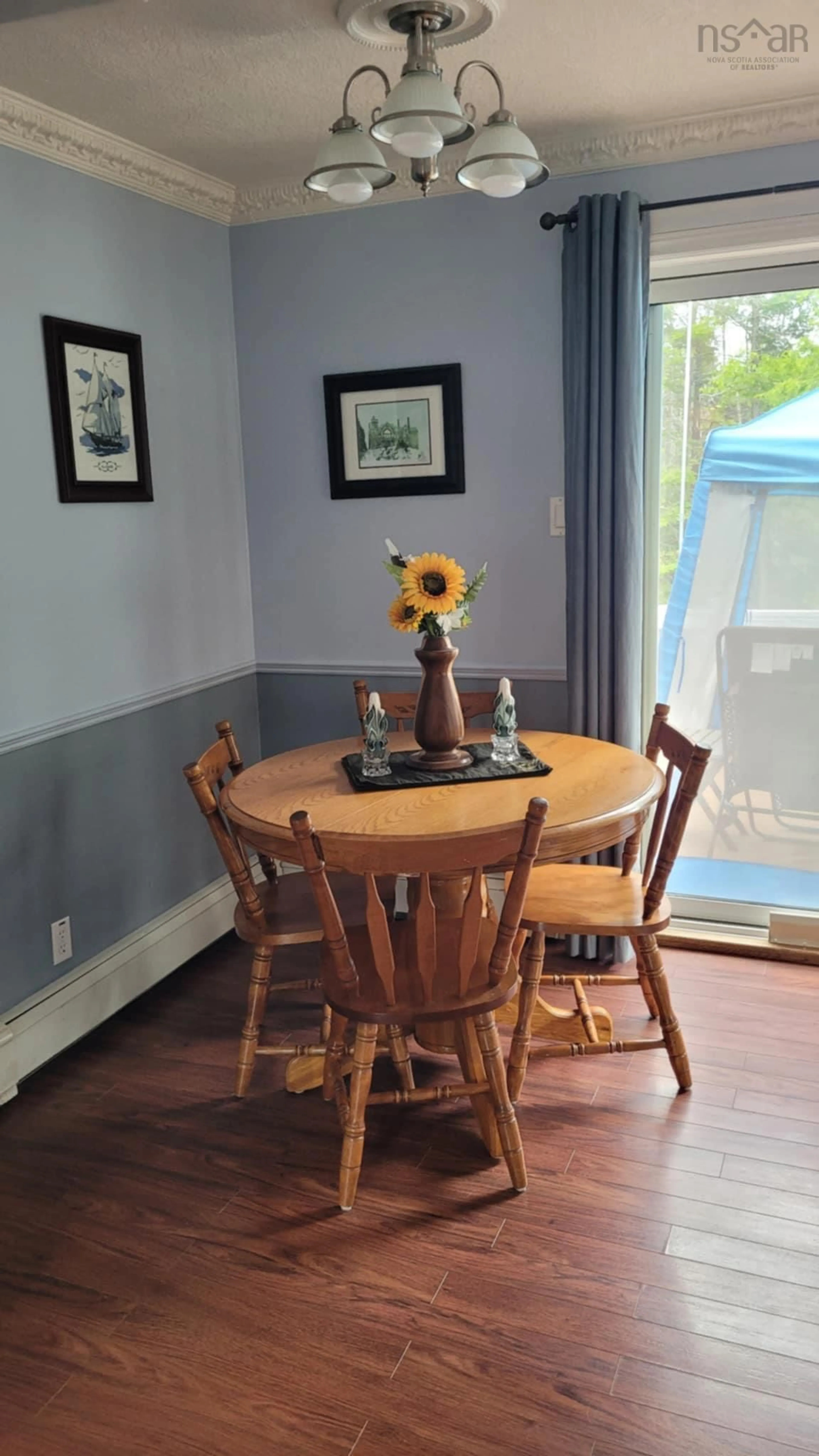 Dining room, wood/laminate floor for 3095 Macleod Ave, River Ryan Nova Scotia B1H 1J6