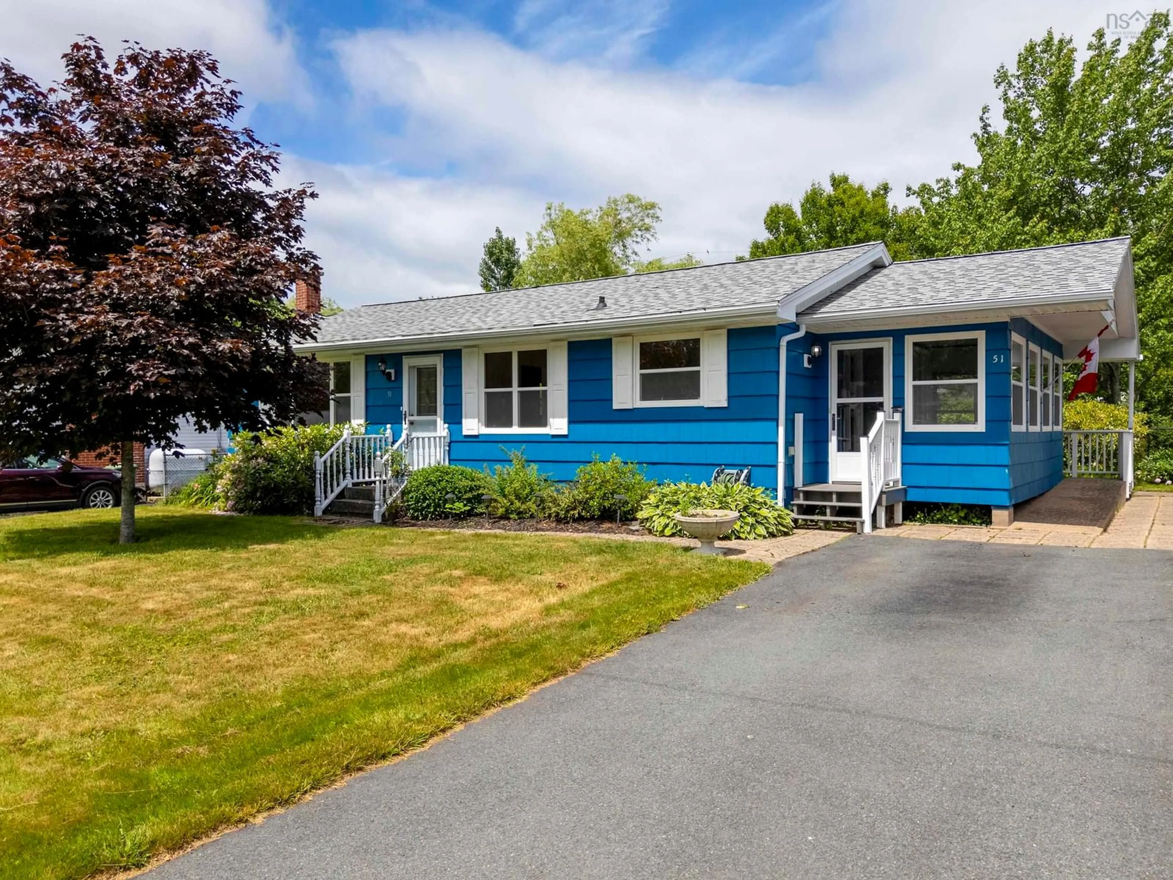 Home with vinyl exterior material, street for 51 Wilmot St, Lower Sackville Nova Scotia B4C 2A7