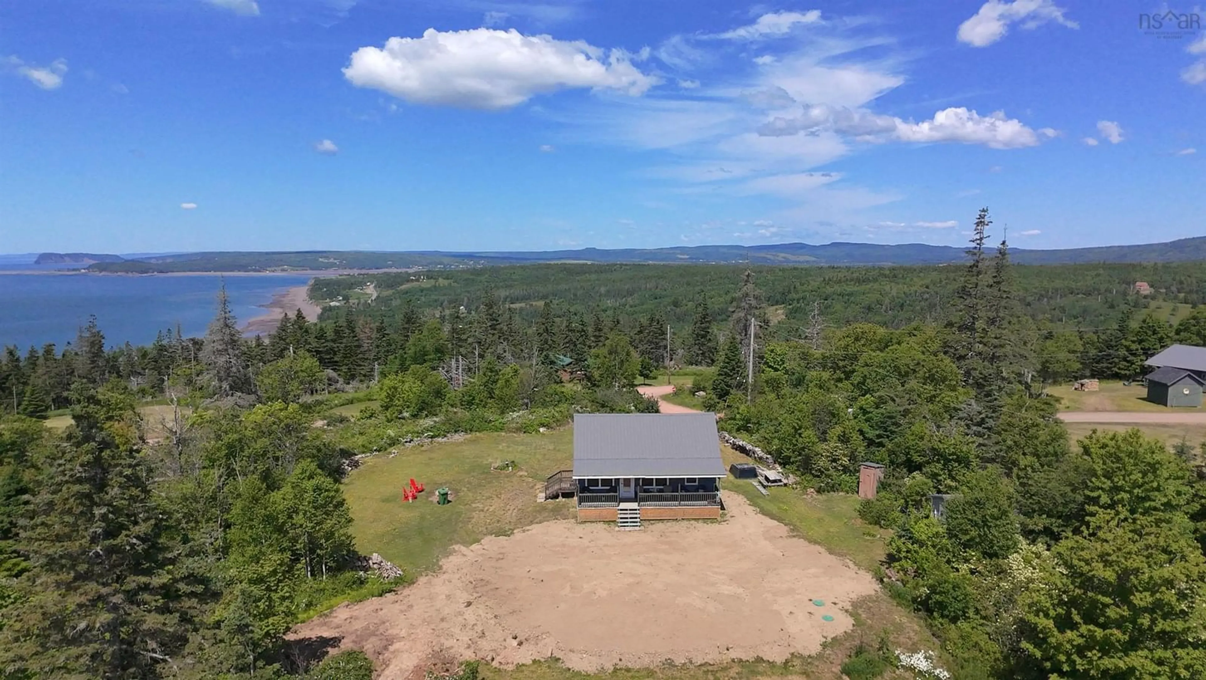 A pic from outside/outdoor area/front of a property/back of a property/a pic from drone, water/lake/river/ocean view for 4 Ridgeview Lane, Greenhill Nova Scotia B0M 1S0