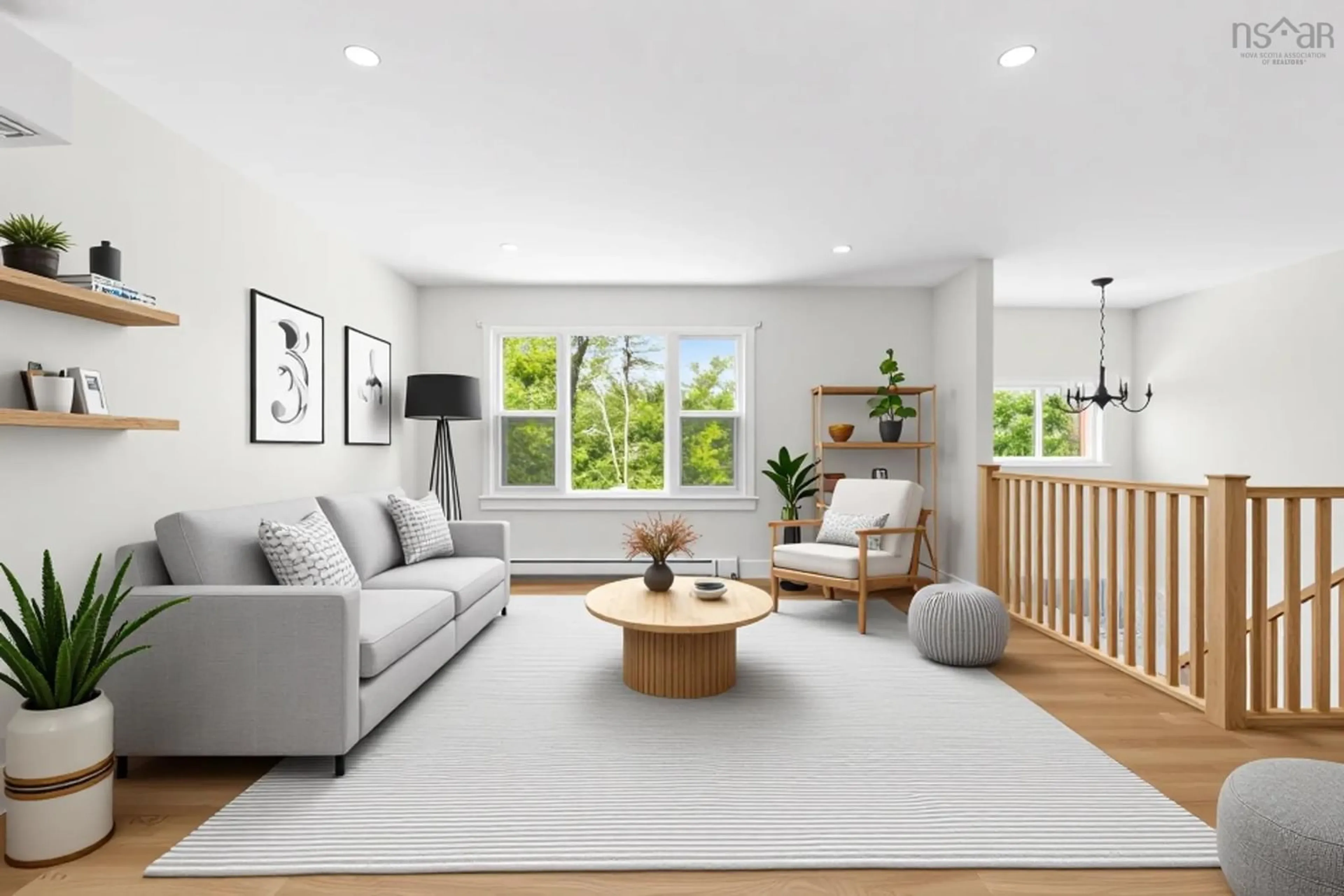 Living room with furniture, unknown for 64 Noonan Lake Lane, Simms Settlement Nova Scotia B0J 1T0
