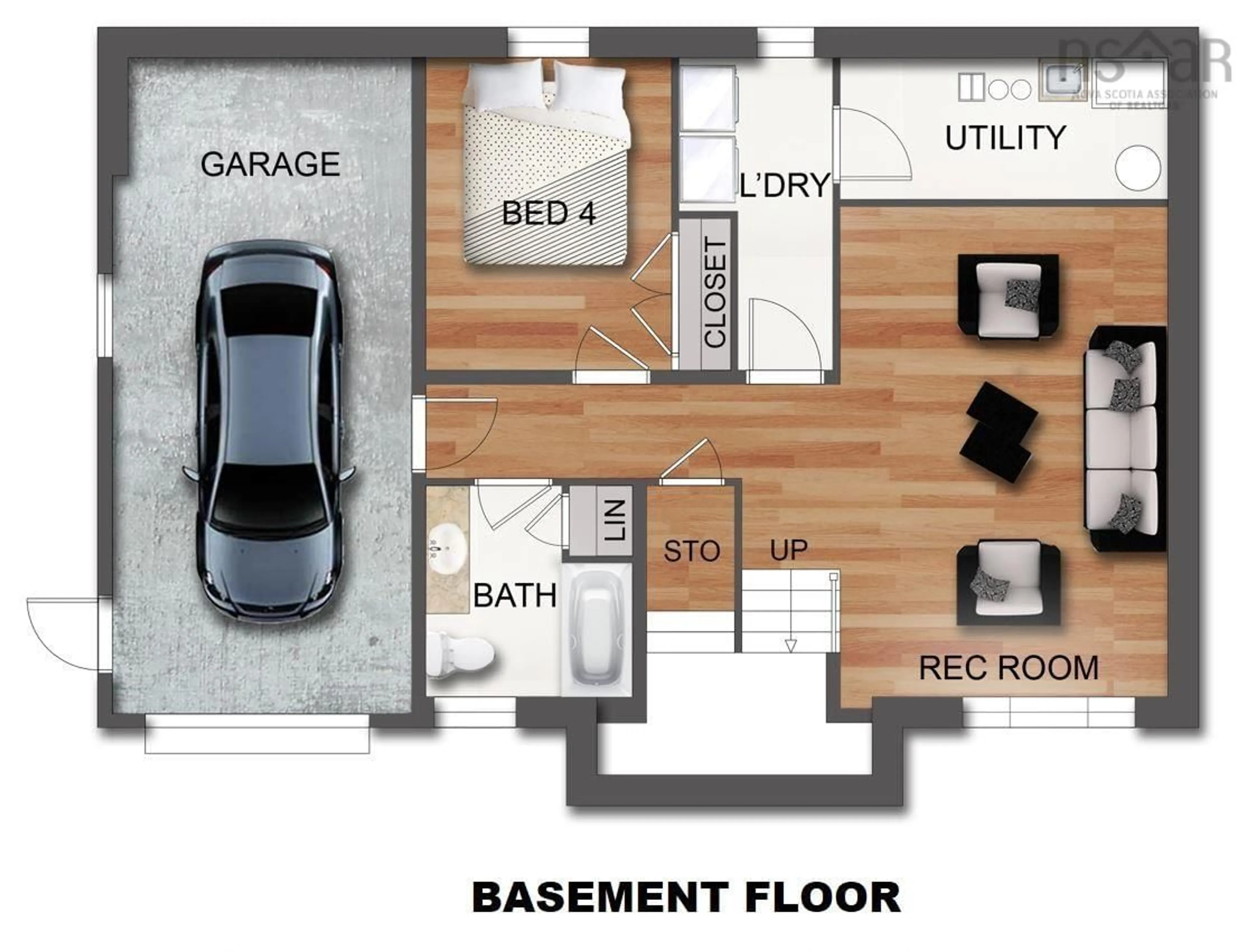 Floor plan for 64 Noonan Lake Lane, Simms Settlement Nova Scotia B0J 1T0