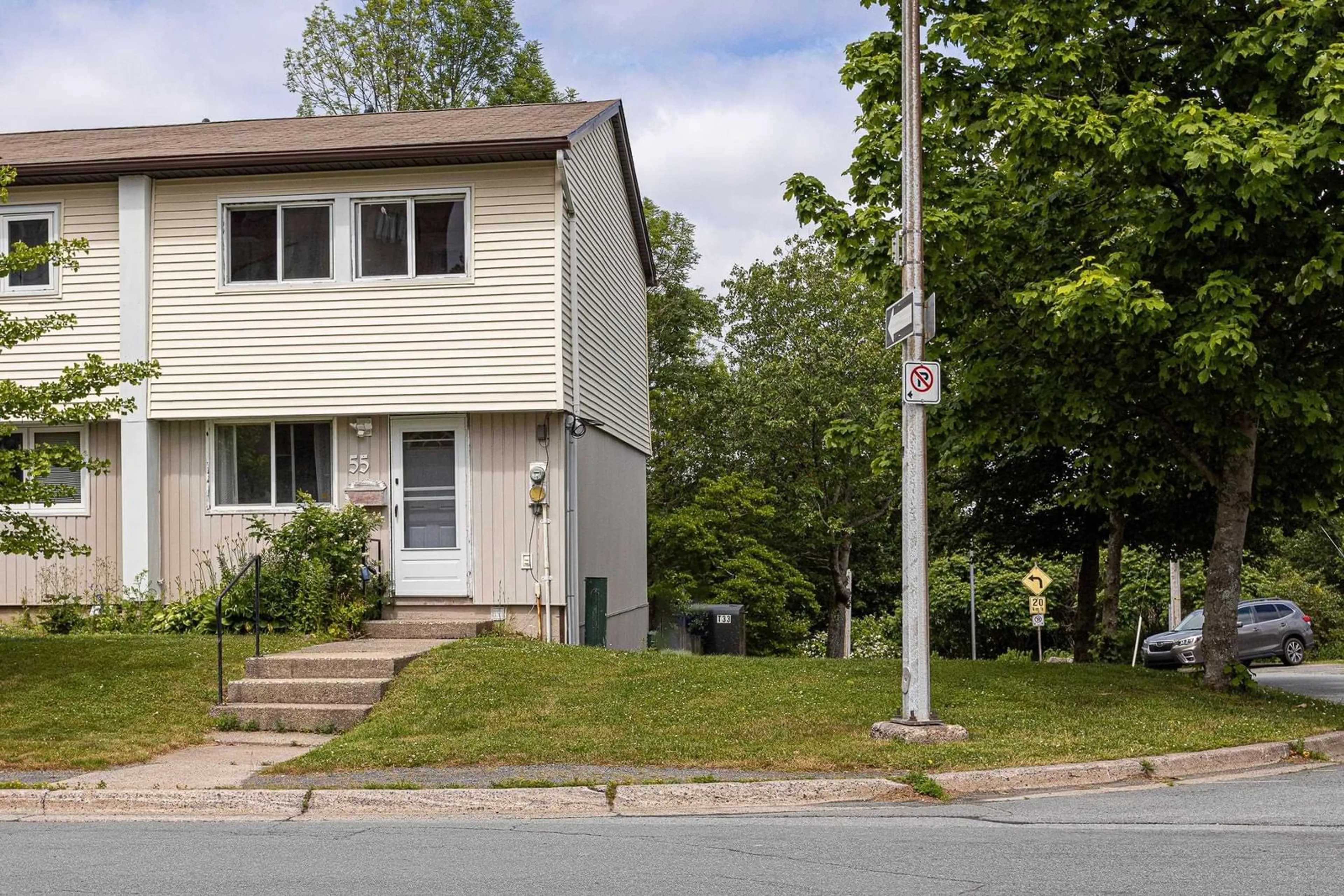 Home with vinyl exterior material, street for 55 Ridge Valley Rd, Halifax Nova Scotia B3P 2E4