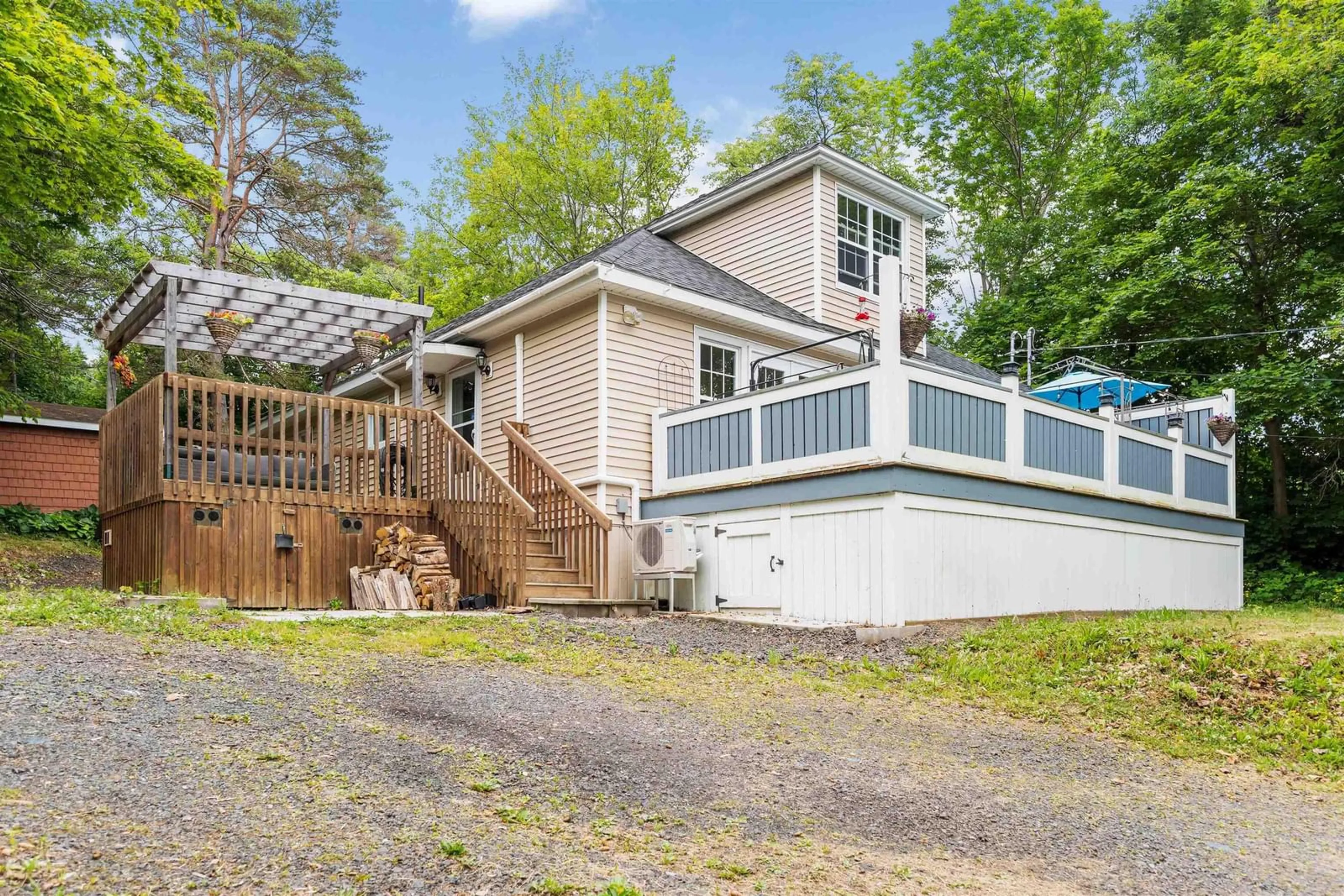 Patio, water/lake/river/ocean view for 566 Highway 1, Smiths Cove Nova Scotia B0S 1S0