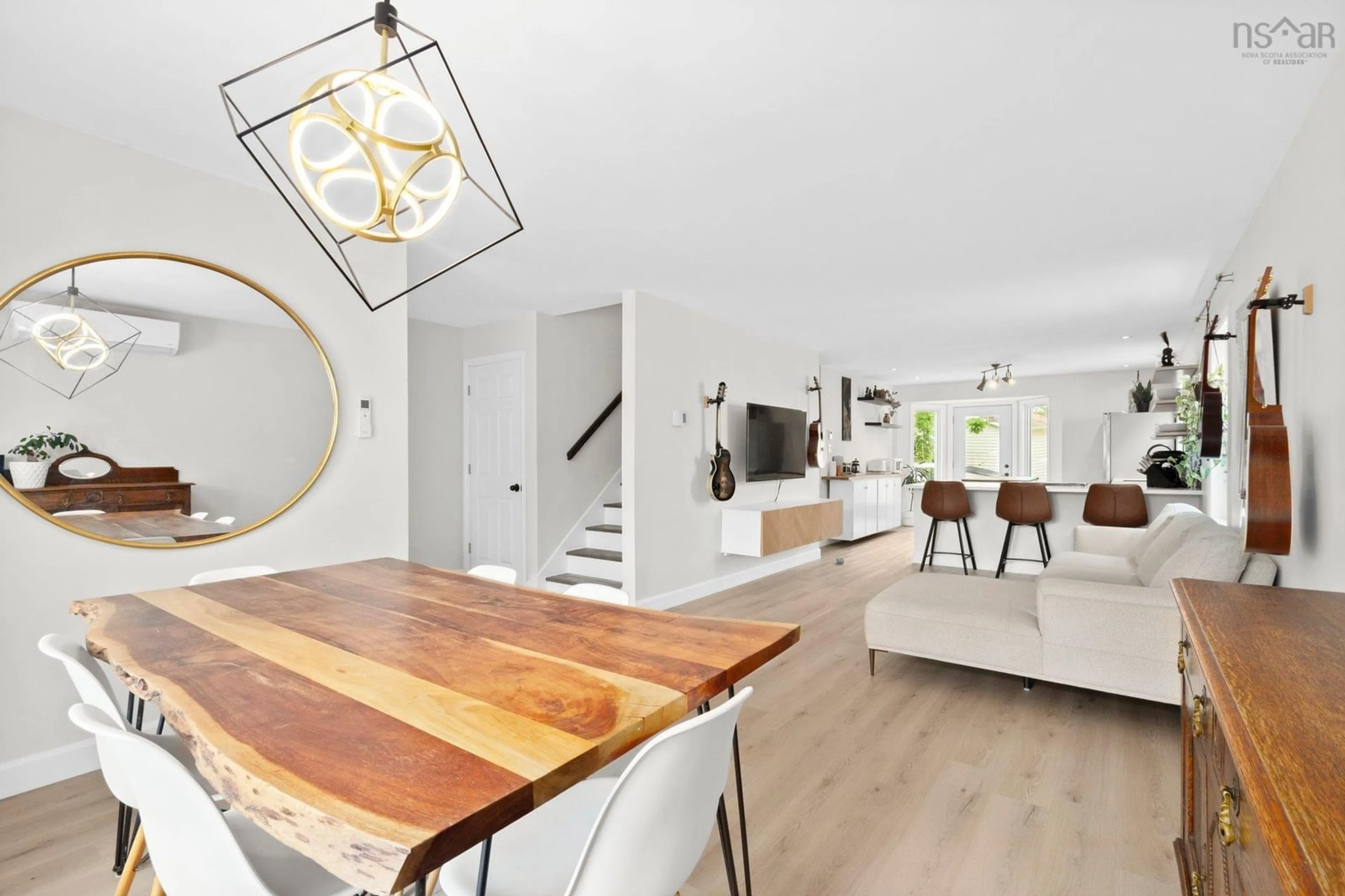Open concept kitchen, wood/laminate floor for 104 Duffus Dr, Bedford Nova Scotia B4A 3T7
