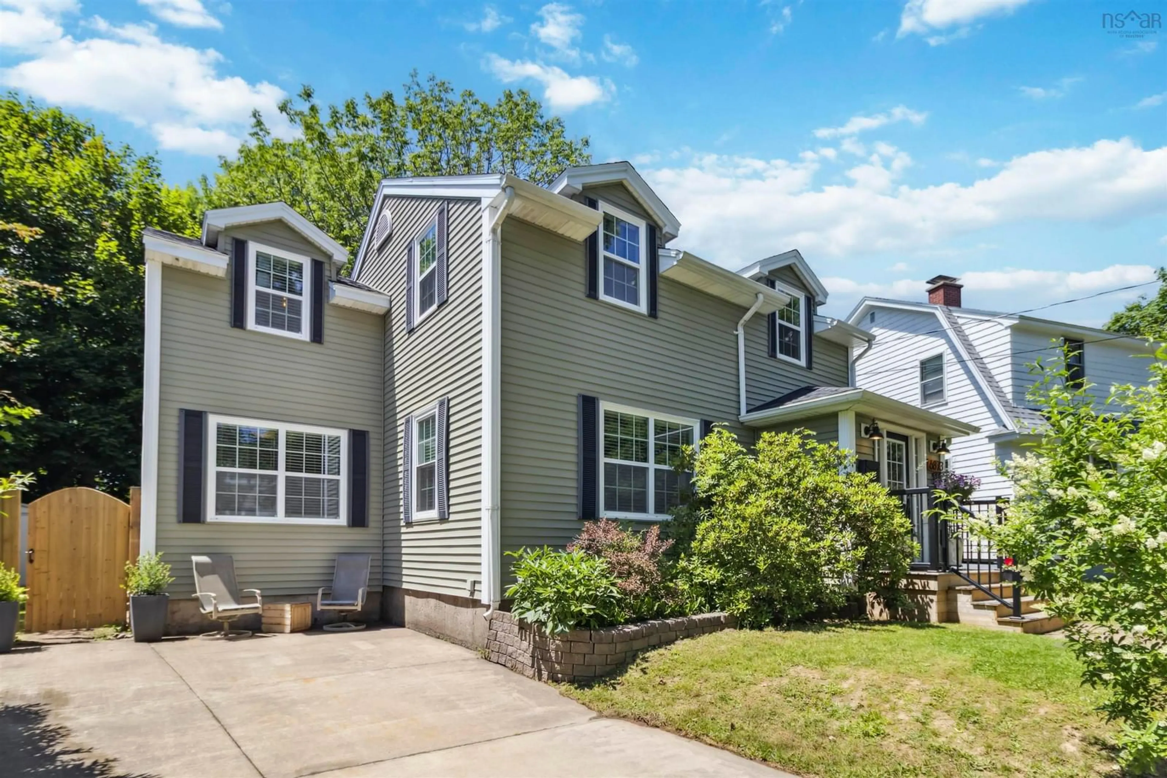 Home with vinyl exterior material, street for 6873 Edward Arab Ave, Halifax Nova Scotia B3L 2E4