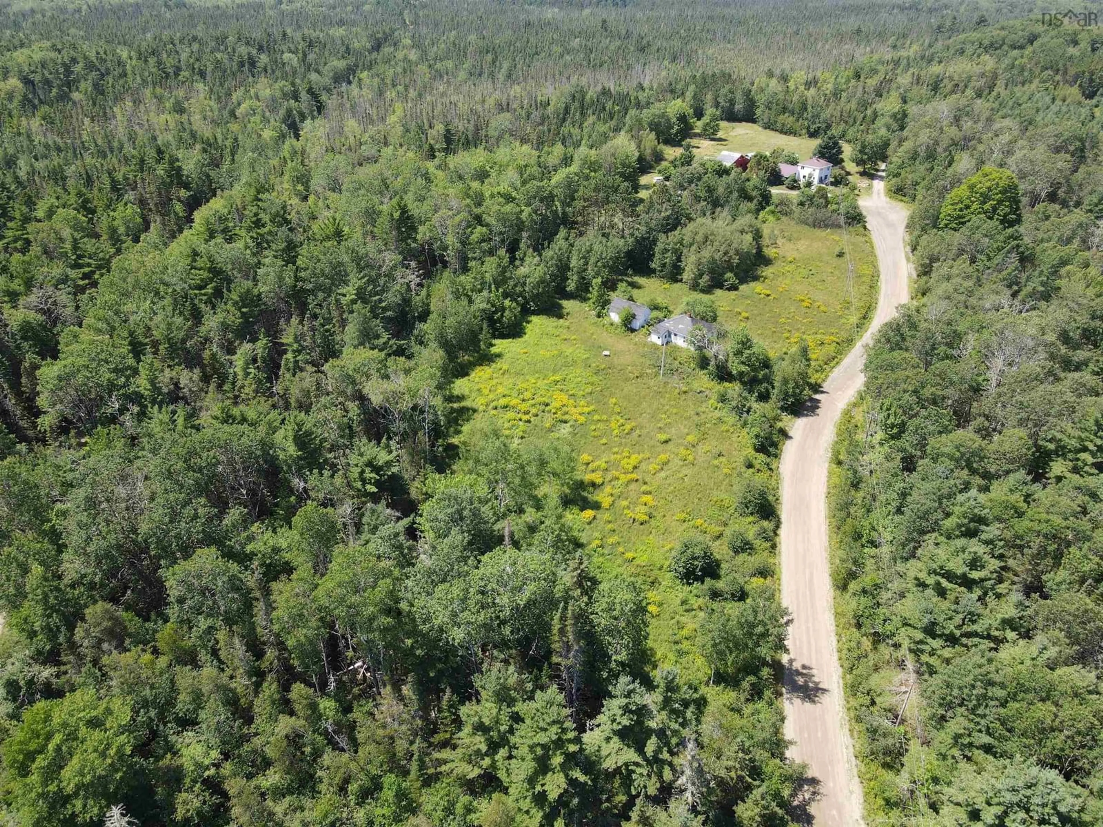 A pic from outside/outdoor area/front of a property/back of a property/a pic from drone, forest/trees view for 53 Mader Rd, Stanley Section Nova Scotia B0R 1E0