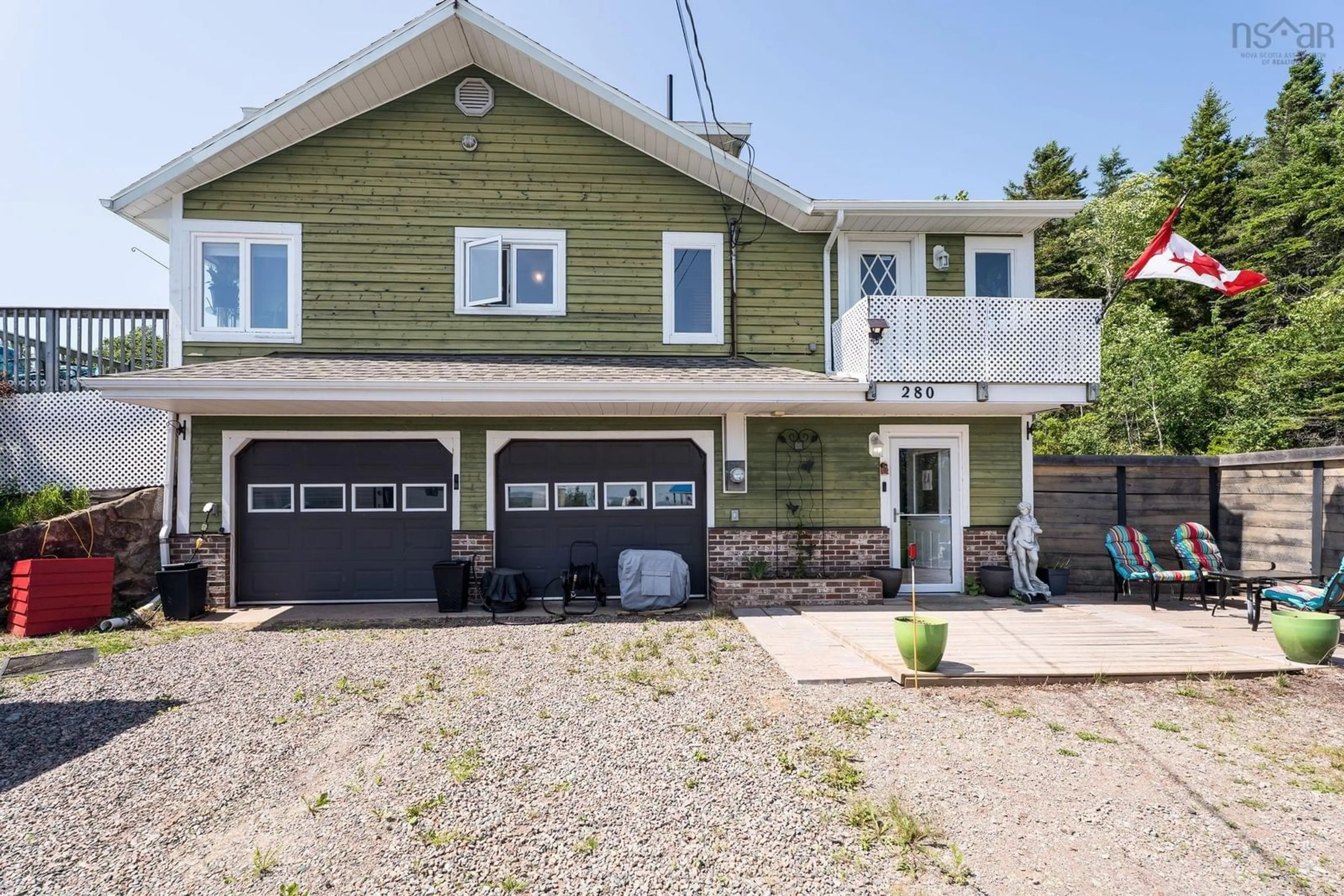 Home with vinyl exterior material, street for 278/280 Etta Drive, Economy Nova Scotia B0M 1B0