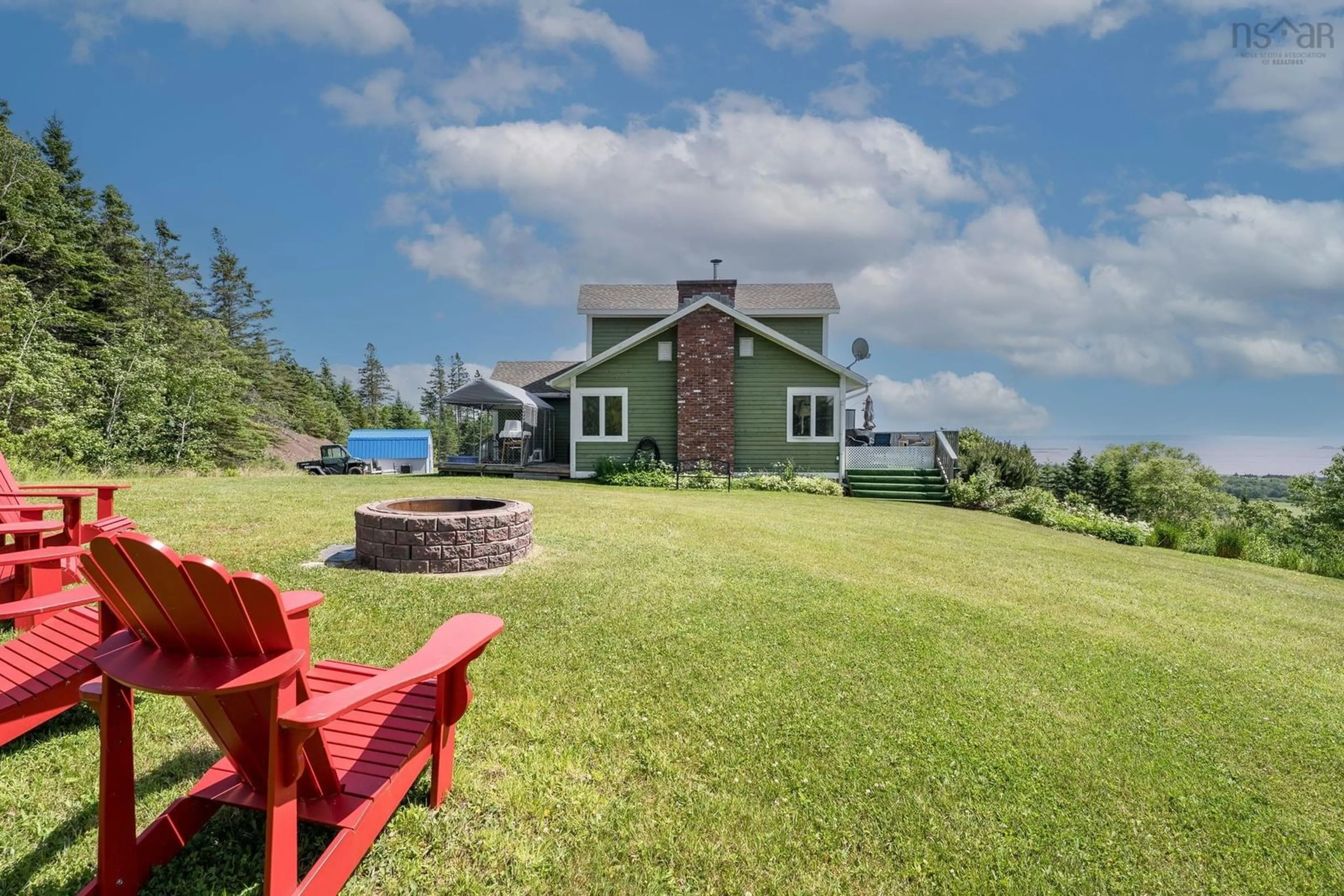 A pic from outside/outdoor area/front of a property/back of a property/a pic from drone, water/lake/river/ocean view for 278/280 Etta Drive, Economy Nova Scotia B0M 1B0