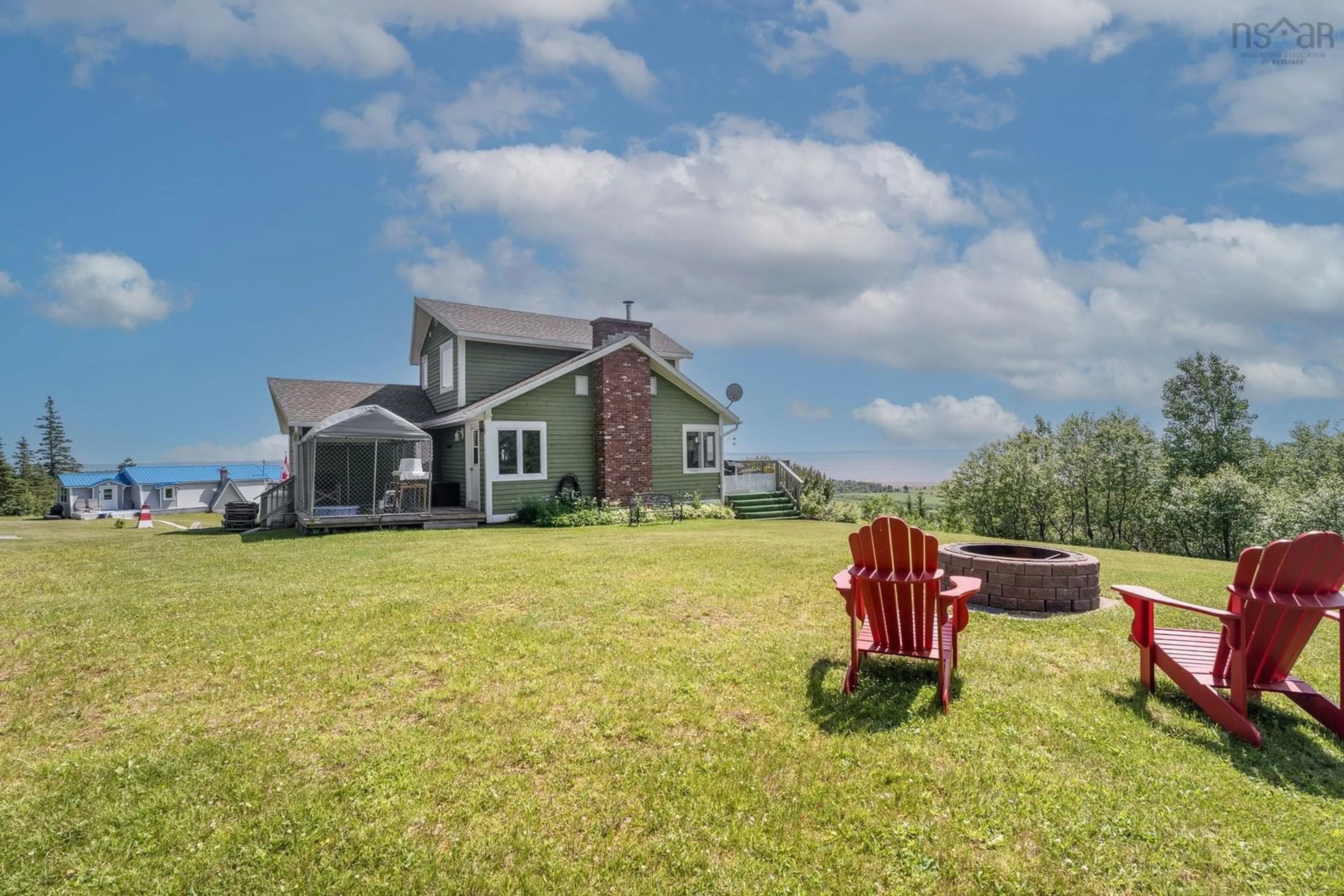 A pic from outside/outdoor area/front of a property/back of a property/a pic from drone, water/lake/river/ocean view for 278/280 Etta Drive, Economy Nova Scotia B0M 1B0