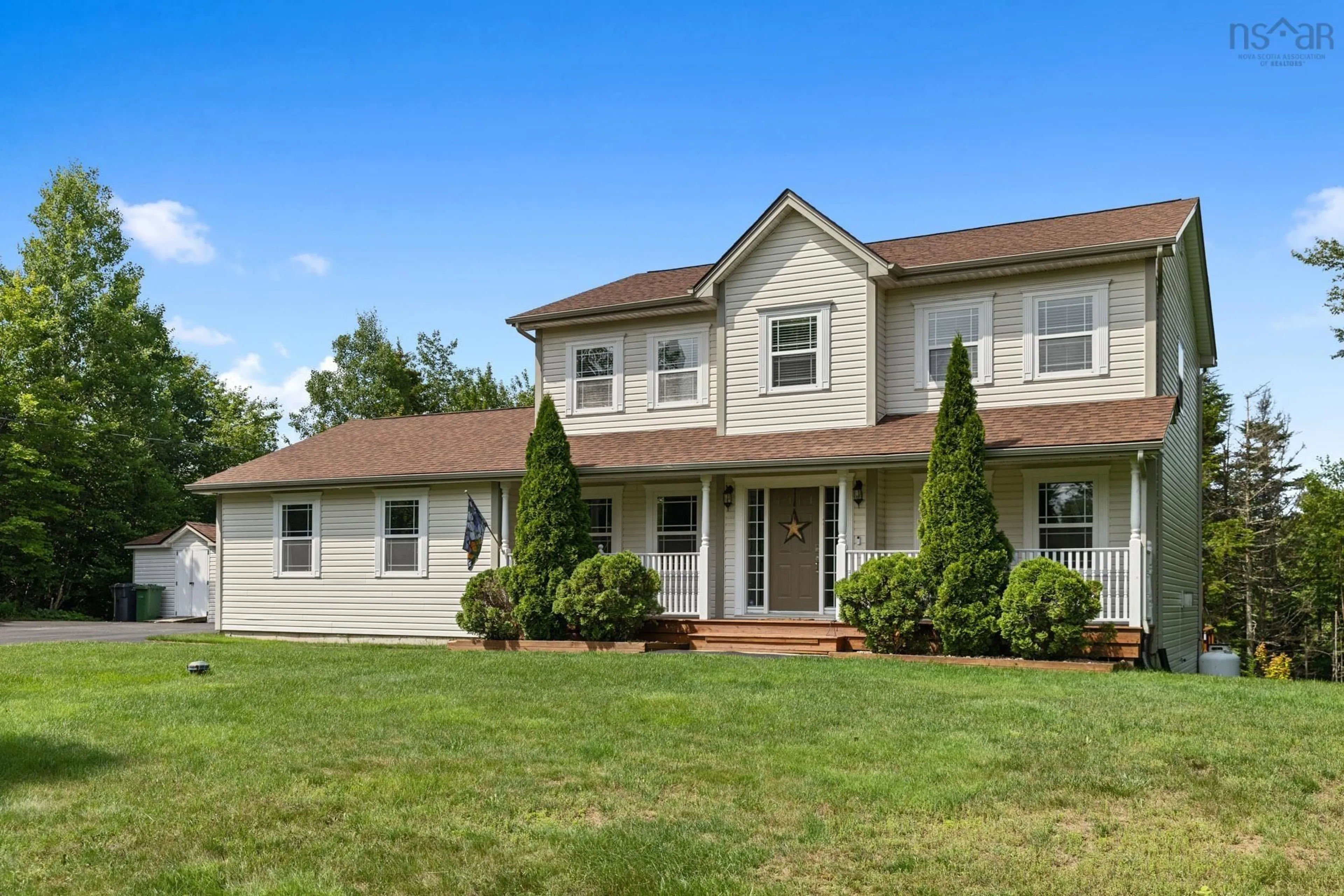 Home with vinyl exterior material, street for 149 Canongate Dr, Hammonds Plains Nova Scotia B4B 1V5