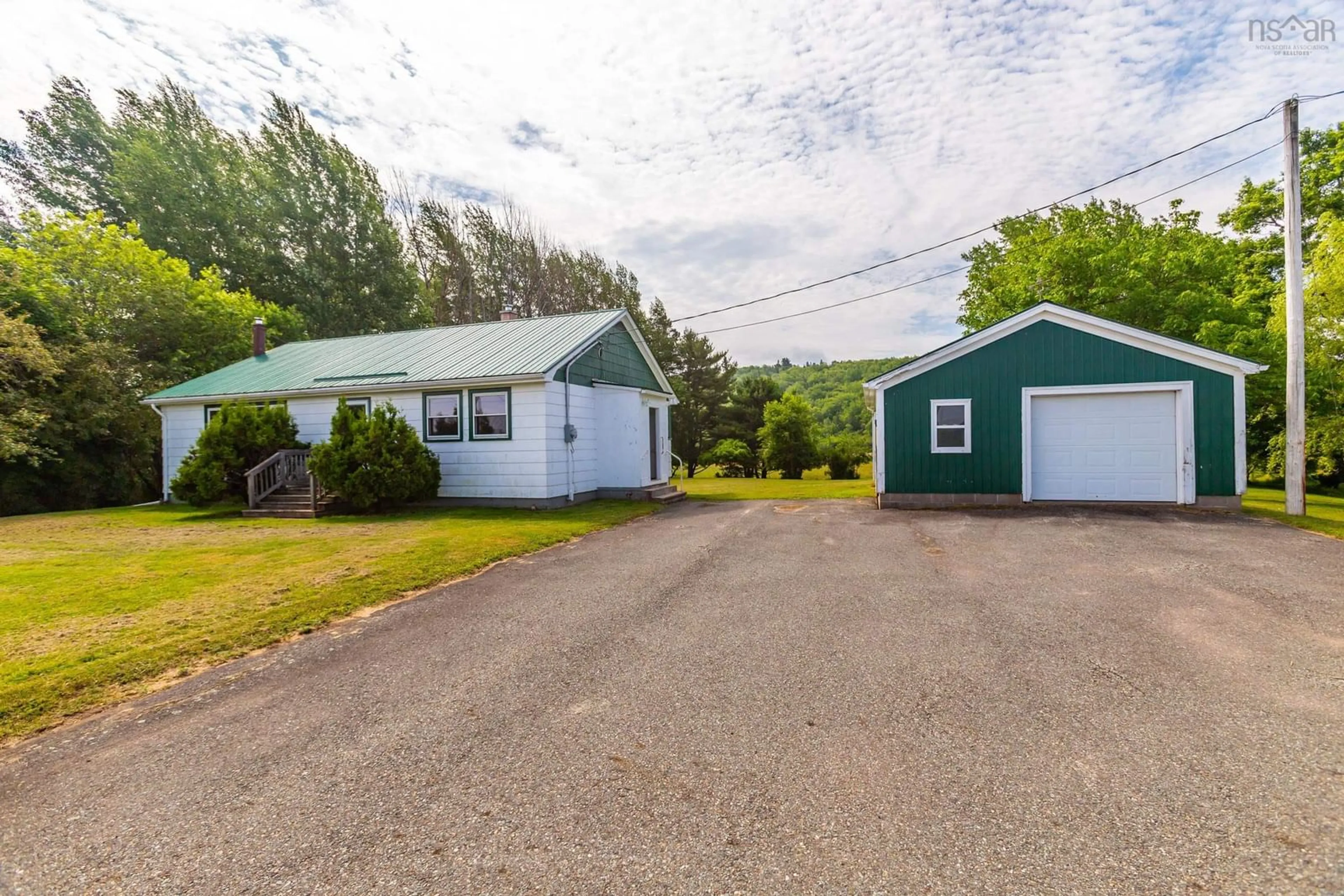 A pic from outside/outdoor area/front of a property/back of a property/a pic from drone, street for 3064 201 Hwy, Tupperville Nova Scotia B0P 1T0