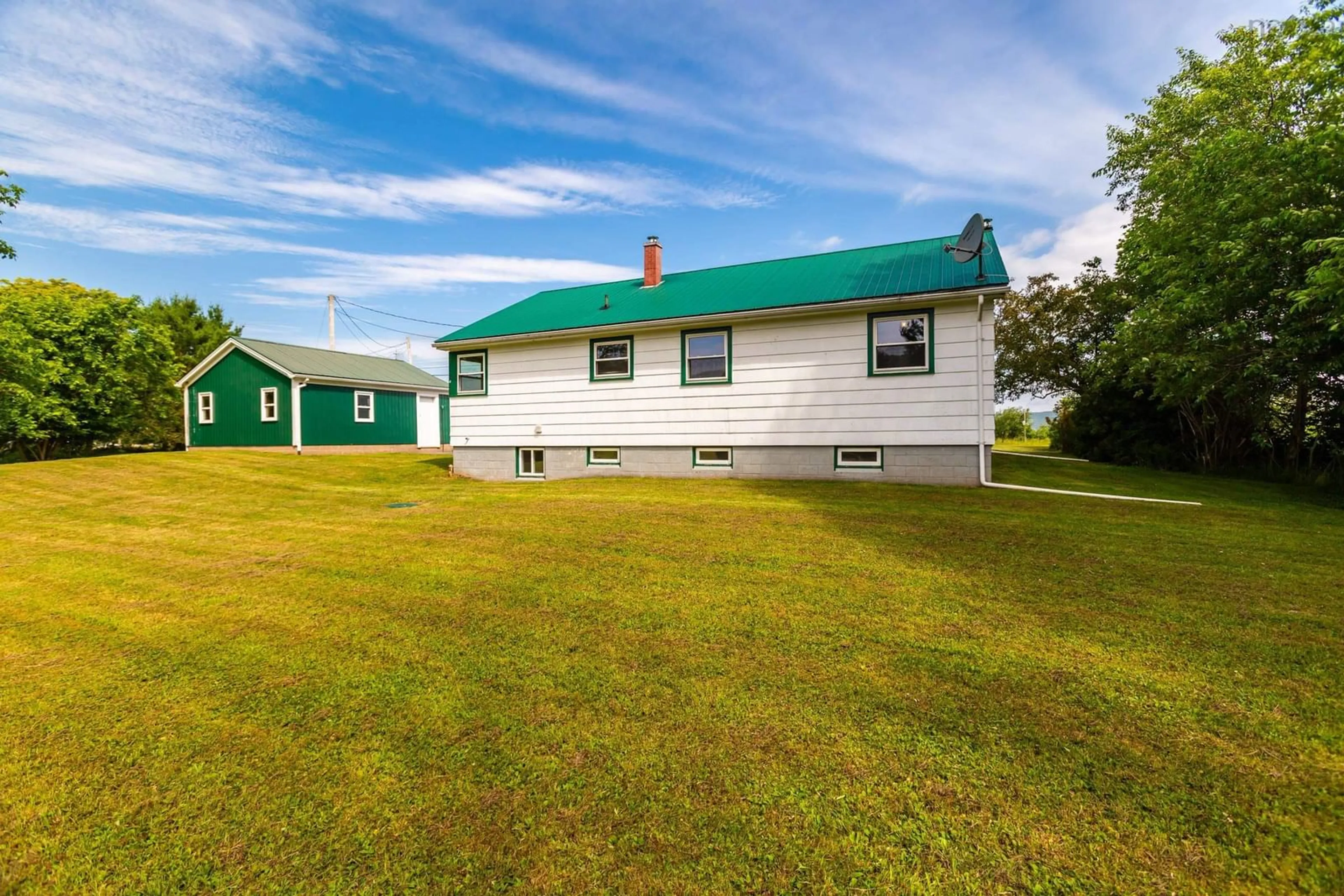 A pic from outside/outdoor area/front of a property/back of a property/a pic from drone, building for 3064 201 Hwy, Tupperville Nova Scotia B0P 1T0