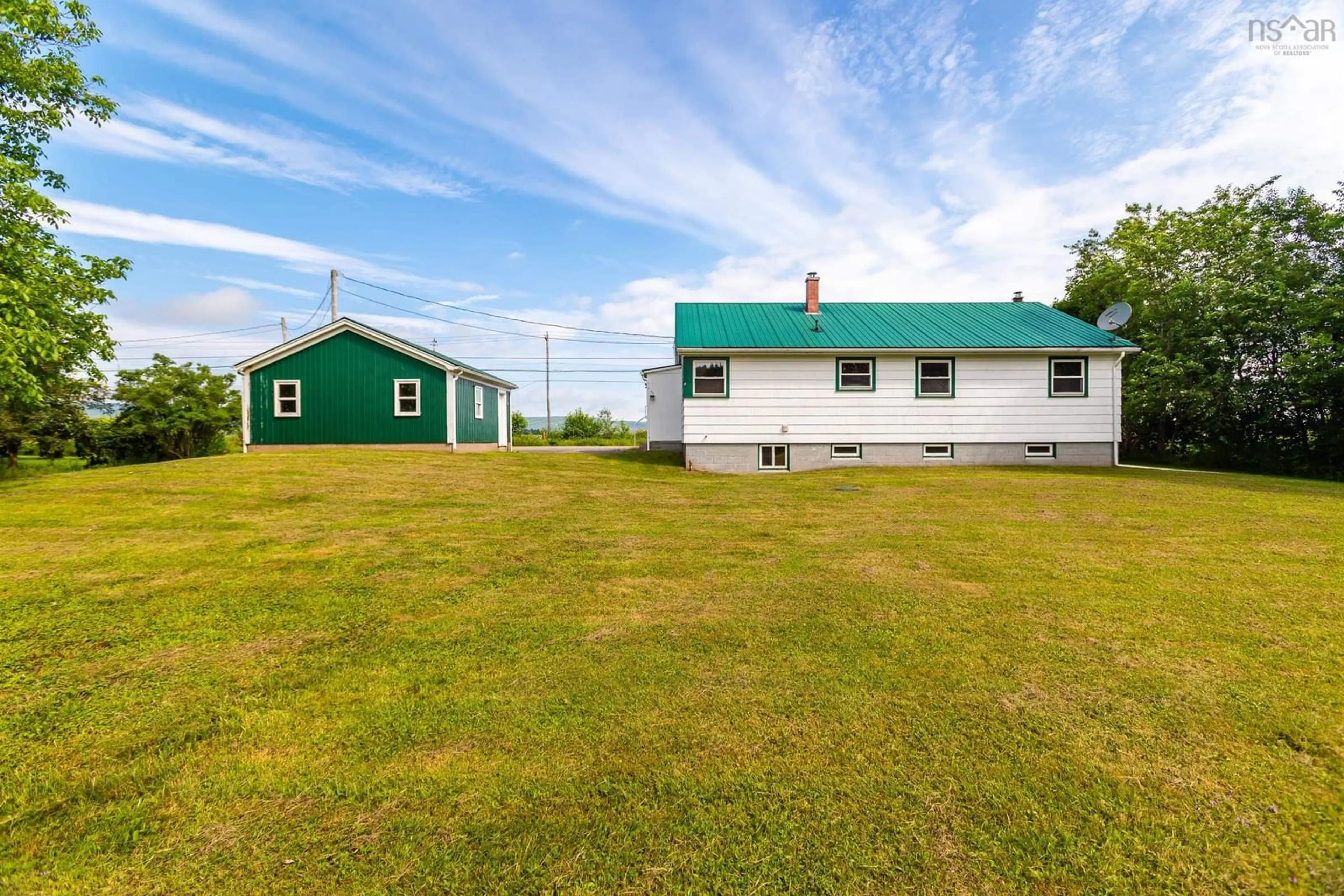 A pic from outside/outdoor area/front of a property/back of a property/a pic from drone, building for 3064 201 Hwy, Tupperville Nova Scotia B0P 1T0