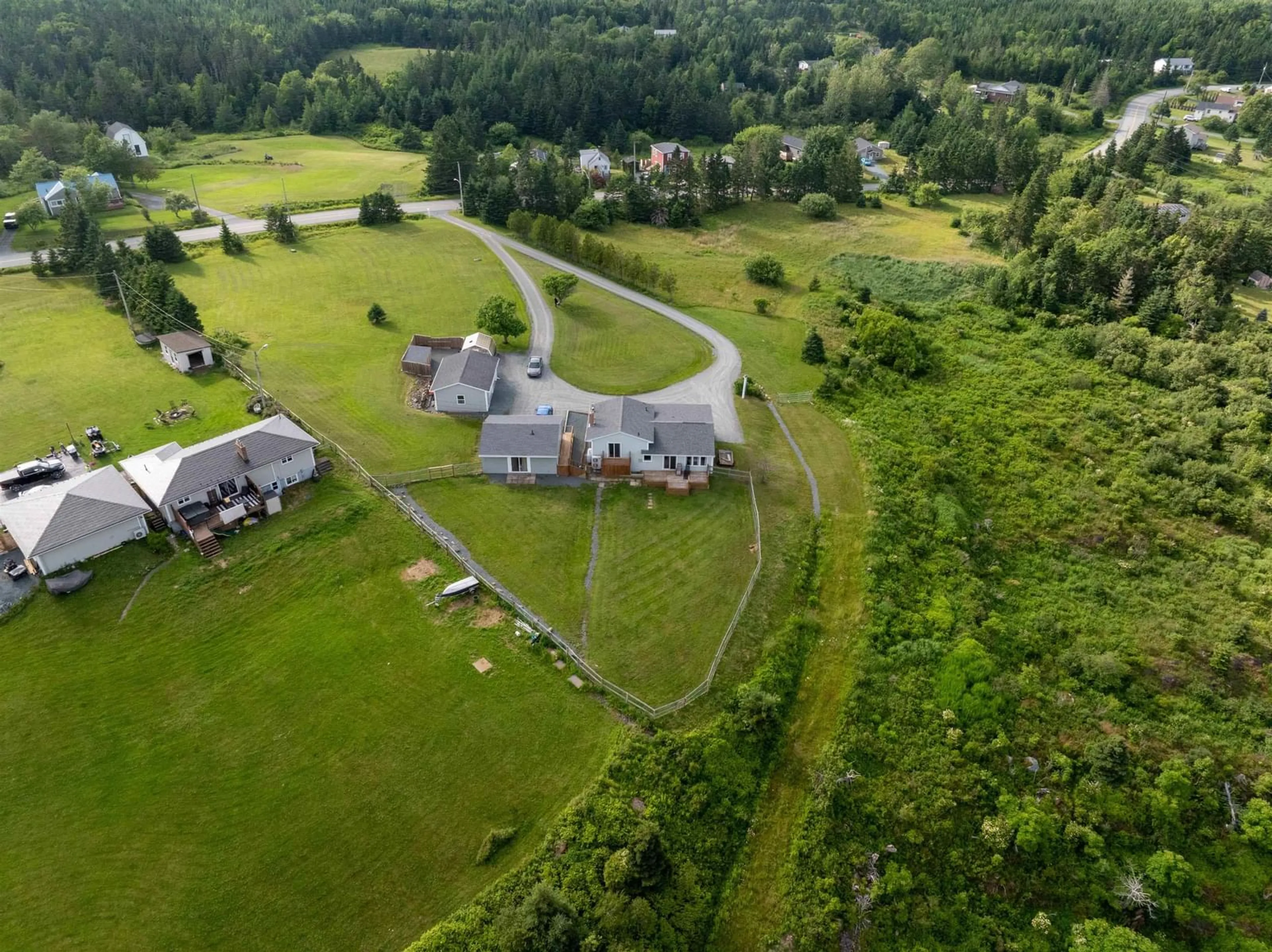 A pic from outside/outdoor area/front of a property/back of a property/a pic from drone, mountain view for 408 West Lawrencetown Rd, Lawrencetown Nova Scotia B2Z 1S6