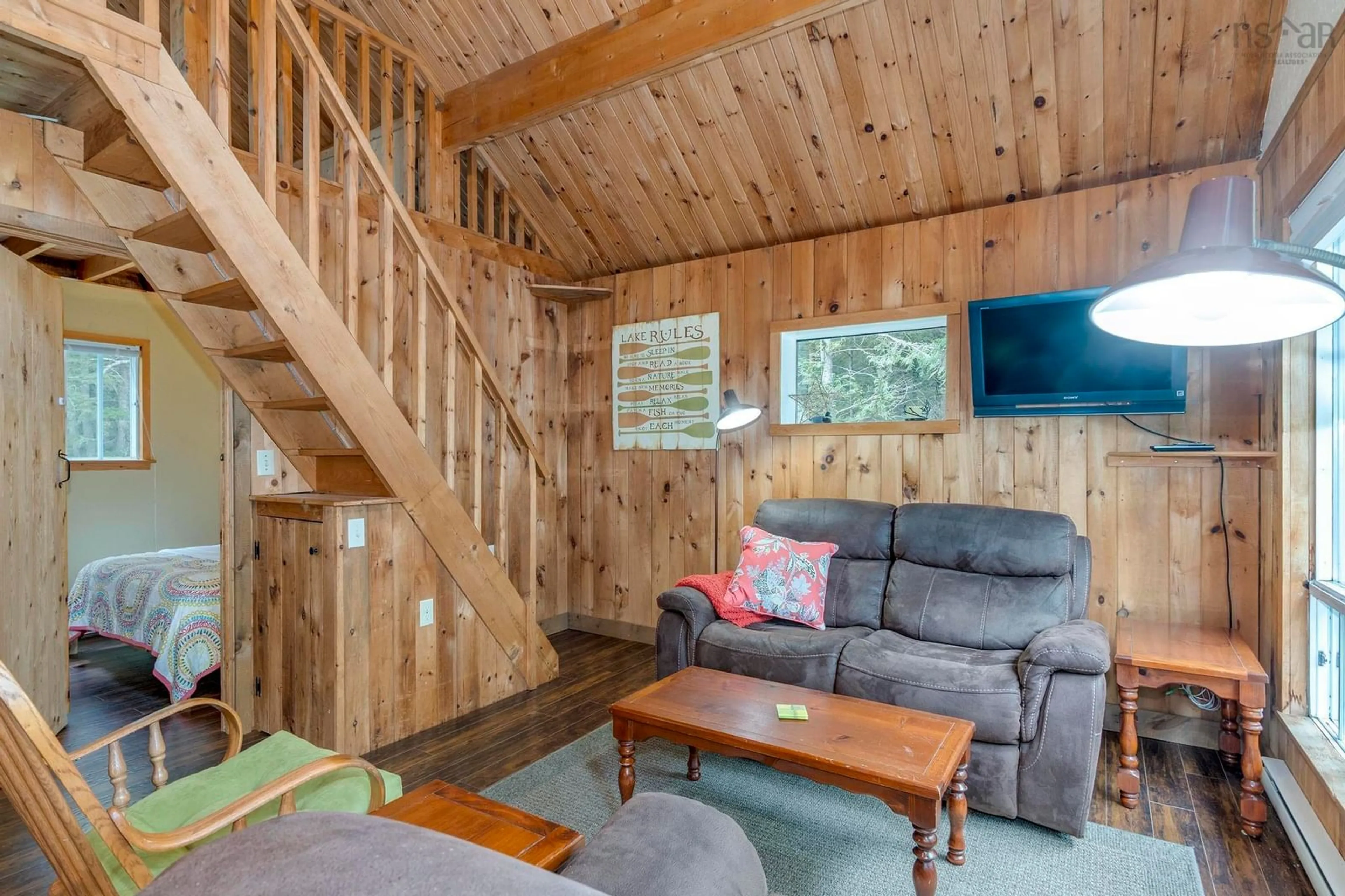 Living room with furniture, unknown for 170 Tri Lake Dr, Labelle Nova Scotia B0T 1E0