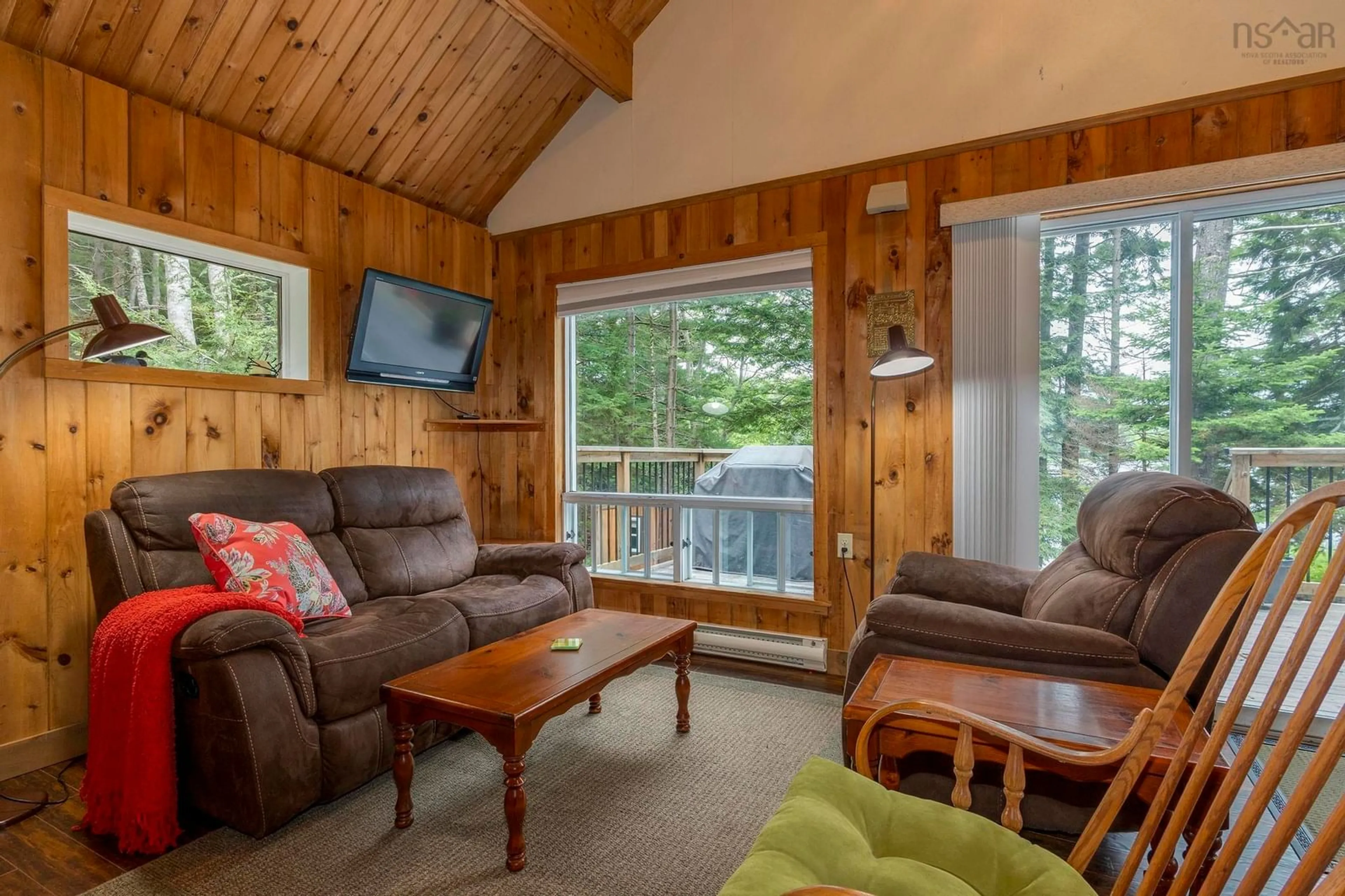Living room with furniture, wood/laminate floor for 170 Tri Lake Dr, Labelle Nova Scotia B0T 1E0