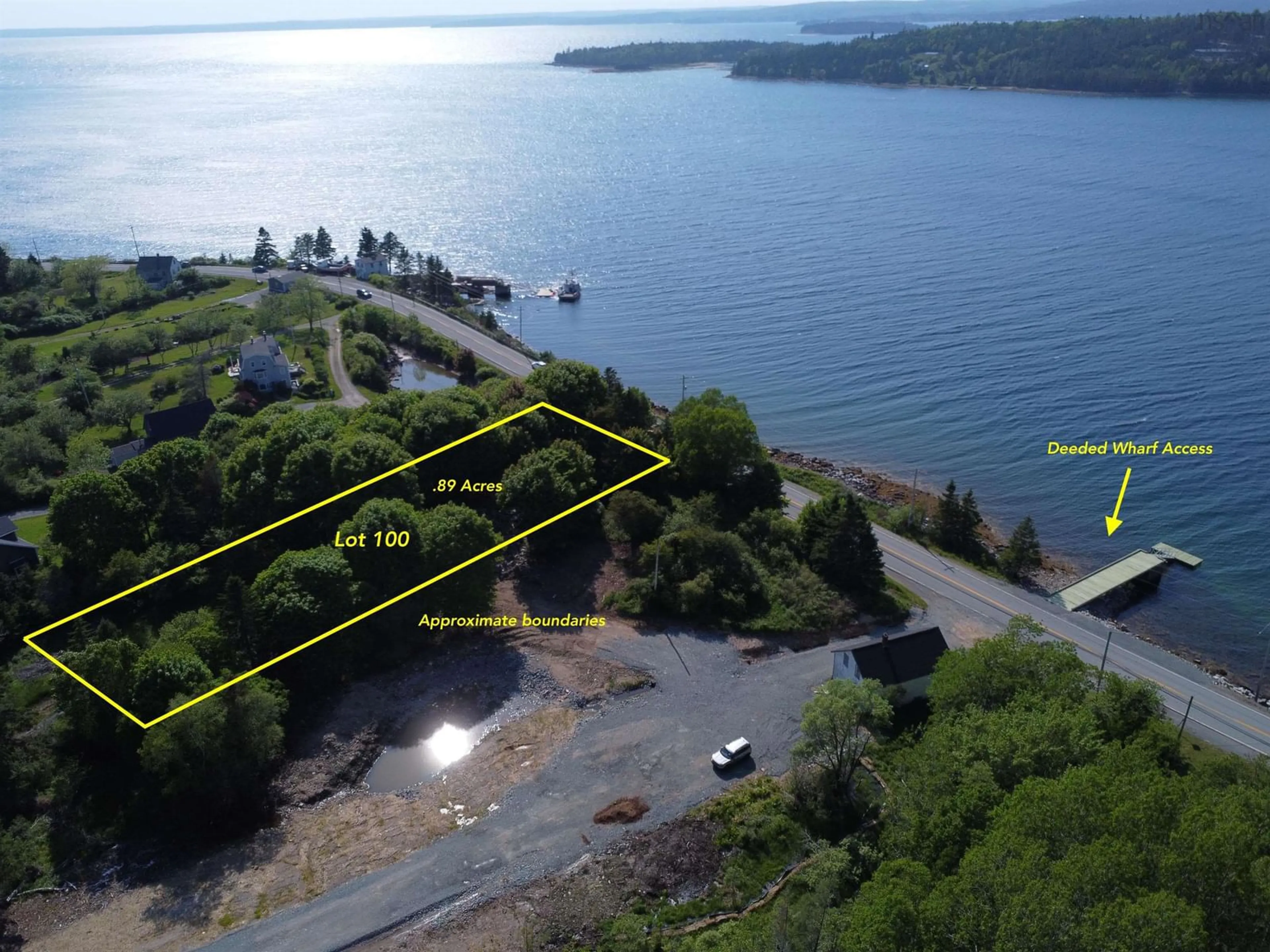 A pic from outside/outdoor area/front of a property/back of a property/a pic from drone, water/lake/river/ocean view for Peggy's Cove Rd #Lot 100, French Village Nova Scotia B3Z 2V1