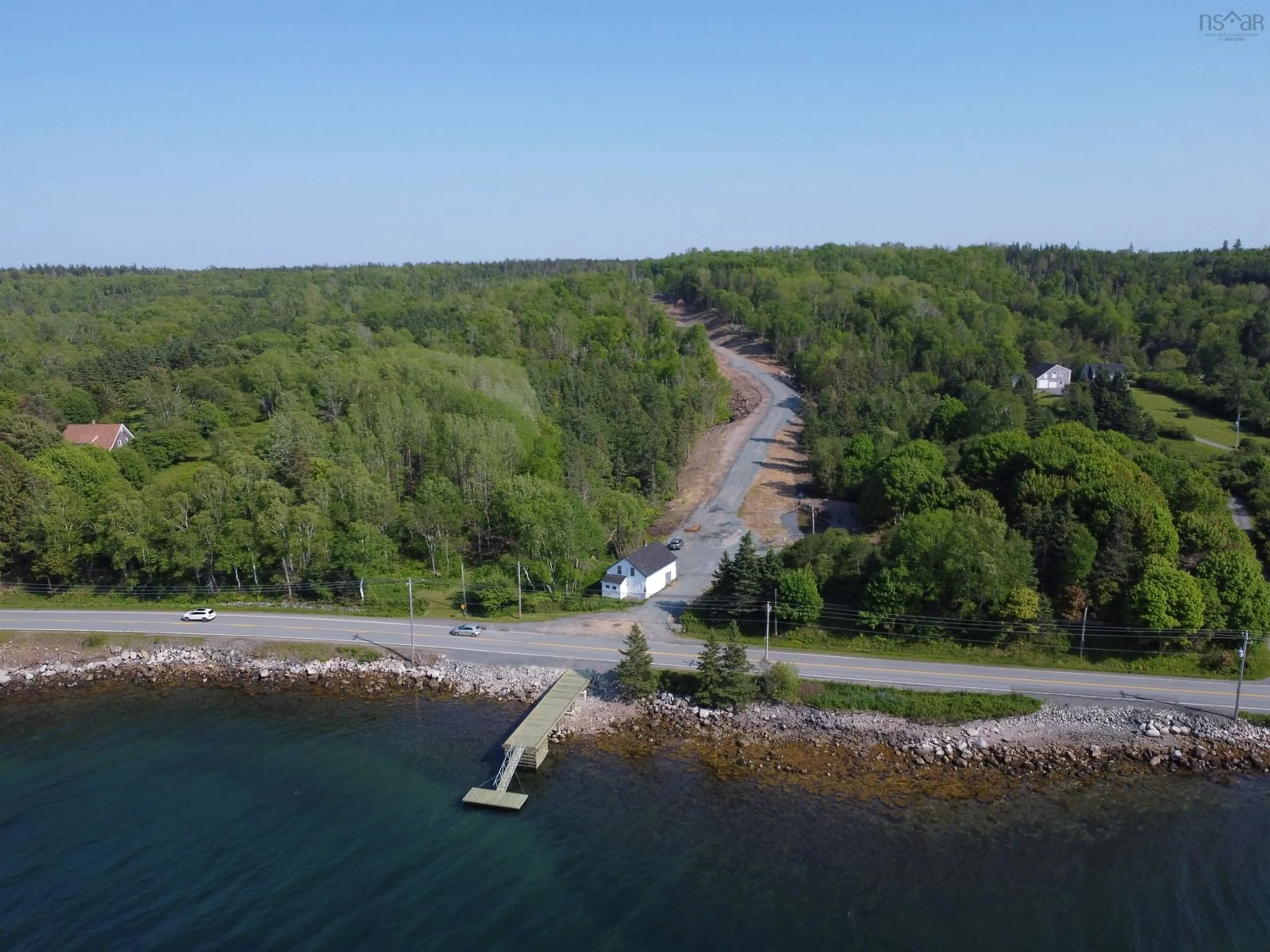 A pic from outside/outdoor area/front of a property/back of a property/a pic from drone, water/lake/river/ocean view for Peggy's Cove Rd #Lot 100, French Village Nova Scotia B3Z 2V1