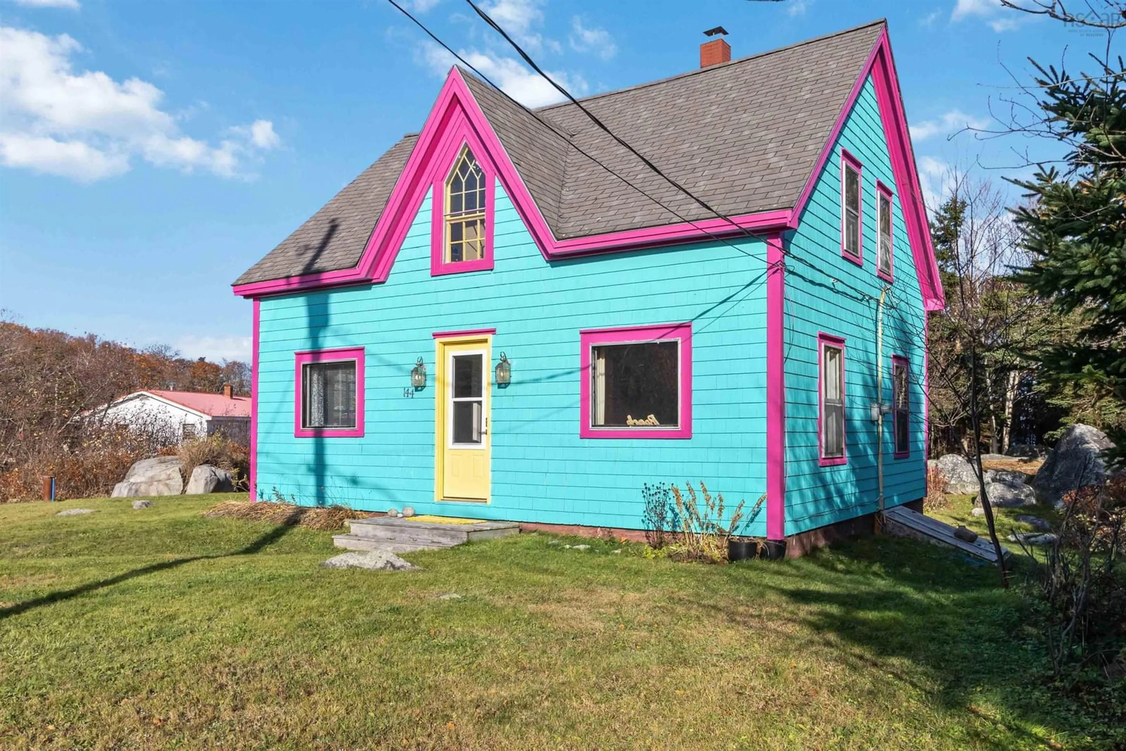 Home with vinyl exterior material, street for 144 Burgess Rd, South West Port Mouton Nova Scotia B0T 1T0