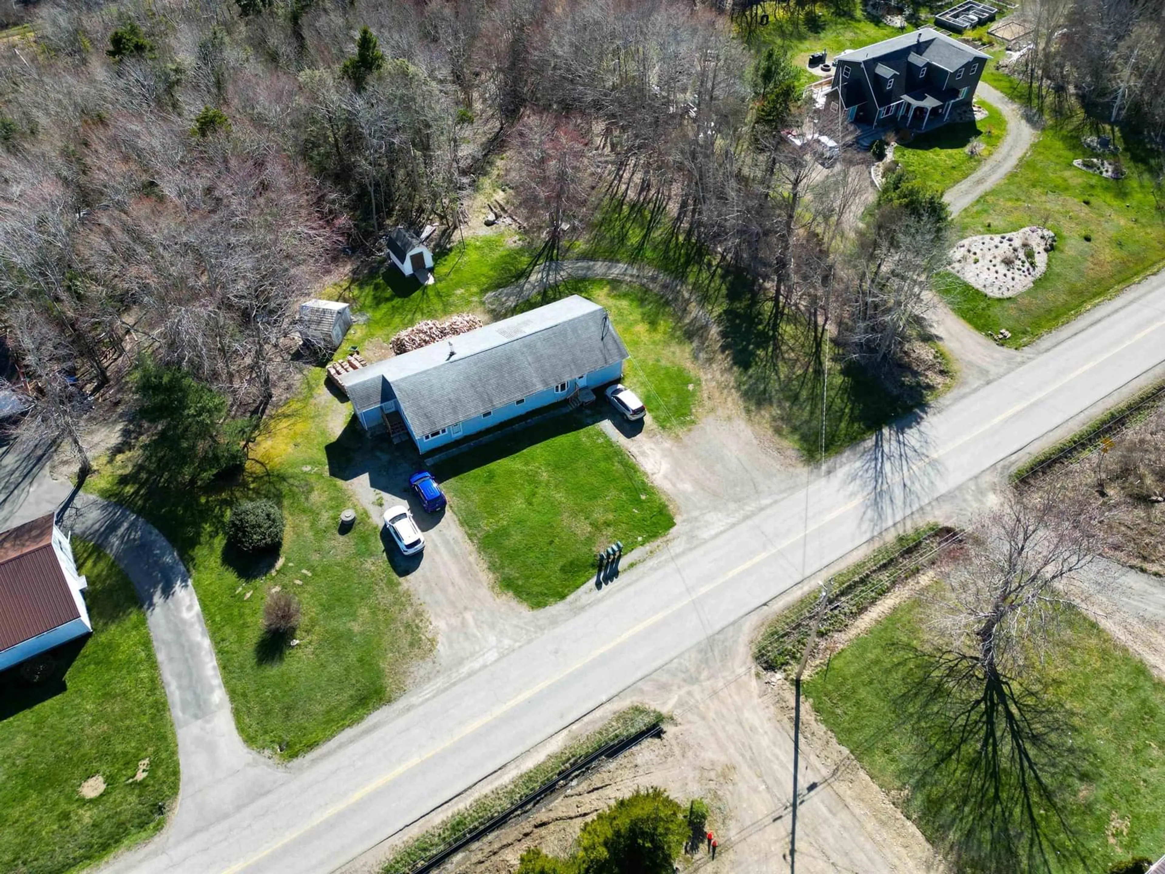 A pic from outside/outdoor area/front of a property/back of a property/a pic from drone, street for 1682 Patrice Rd, Concession Nova Scotia B0W 1M0