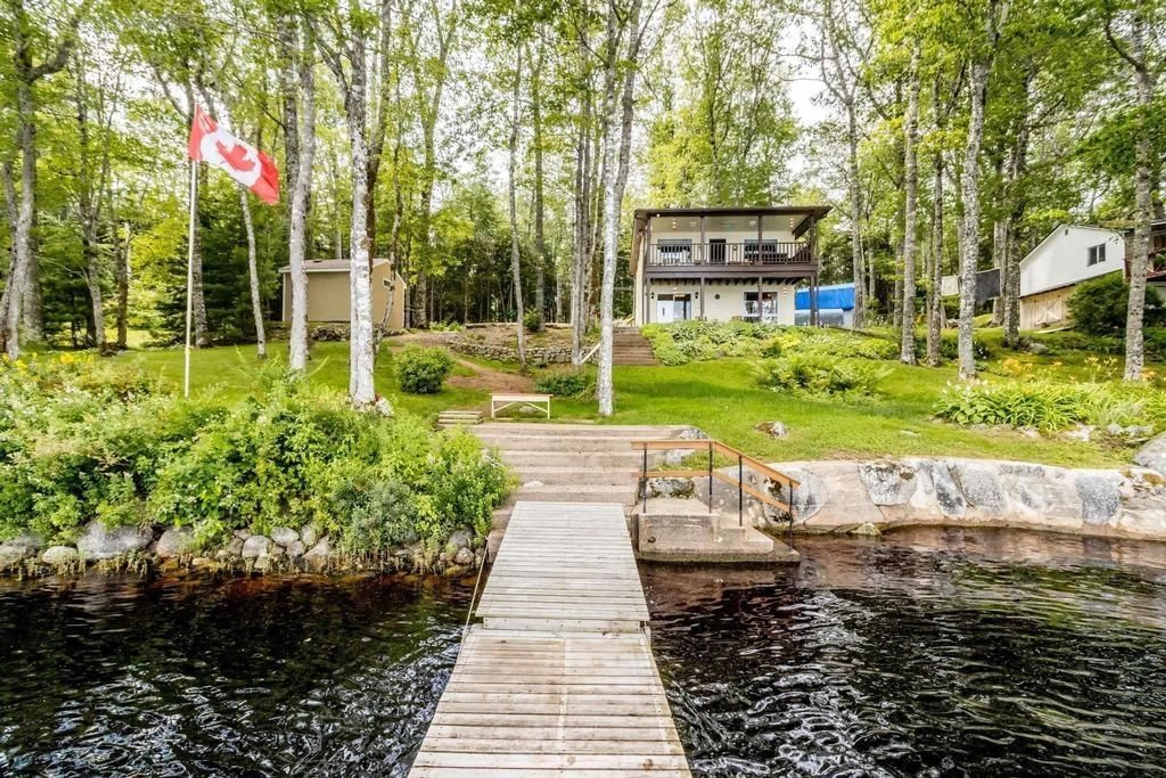 Patio, water/lake/river/ocean view for 1114 Trout Lake Rd, New Albany Nova Scotia B4N 3V7