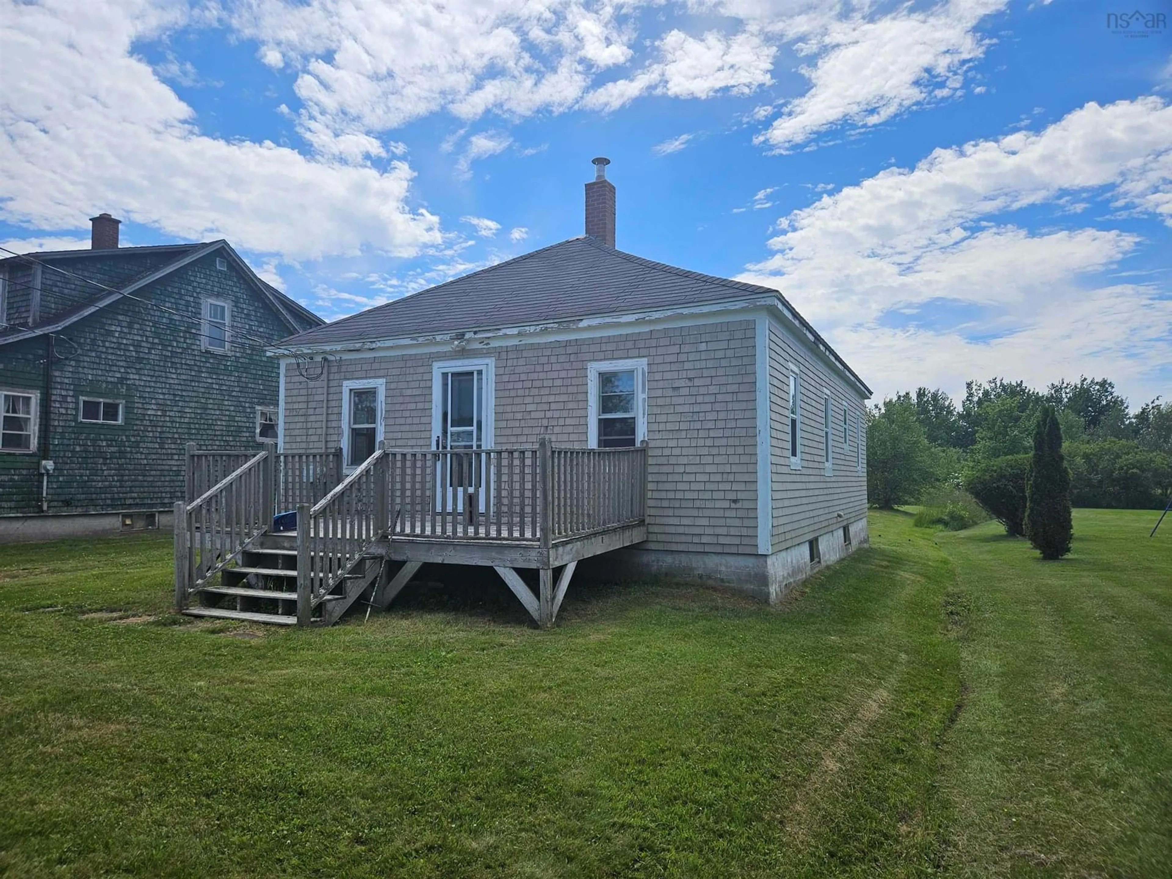 A pic from outside/outdoor area/front of a property/back of a property/a pic from drone, water/lake/river/ocean view for 29 Cowan St, Springhill Nova Scotia B0M 1X0
