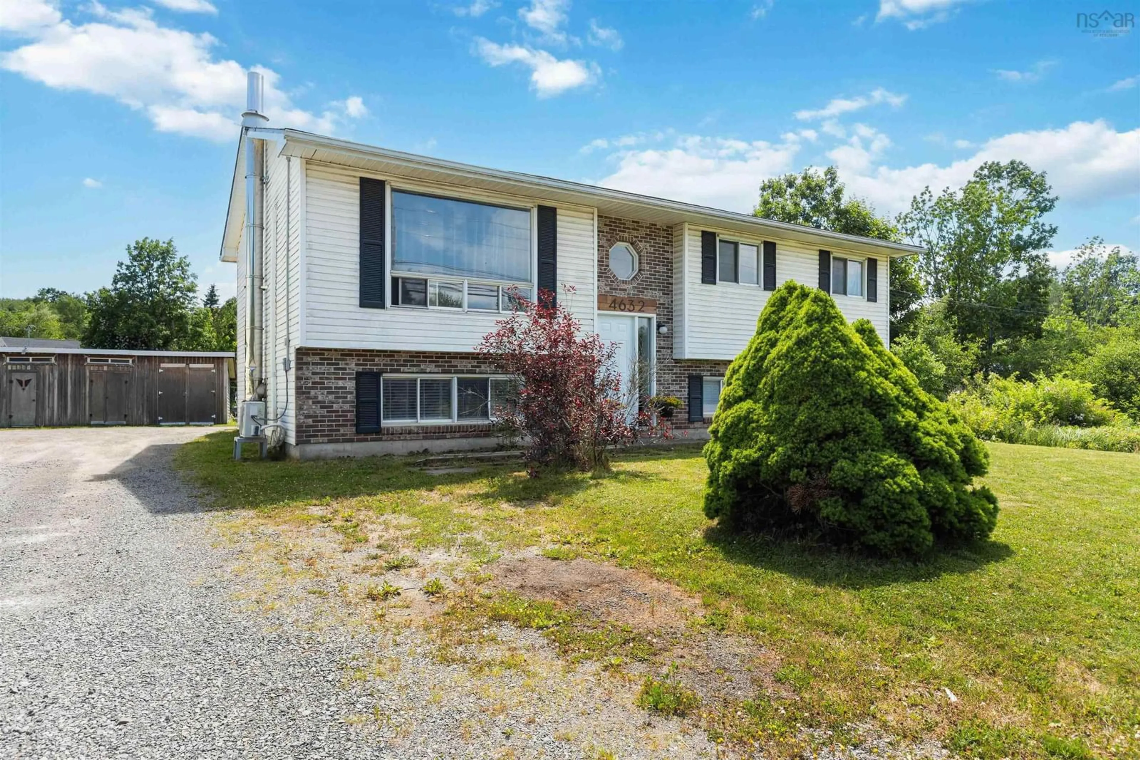 Home with vinyl exterior material, unknown for 4632 Highway 1, Three Mile Plains Nova Scotia B0N 2T0