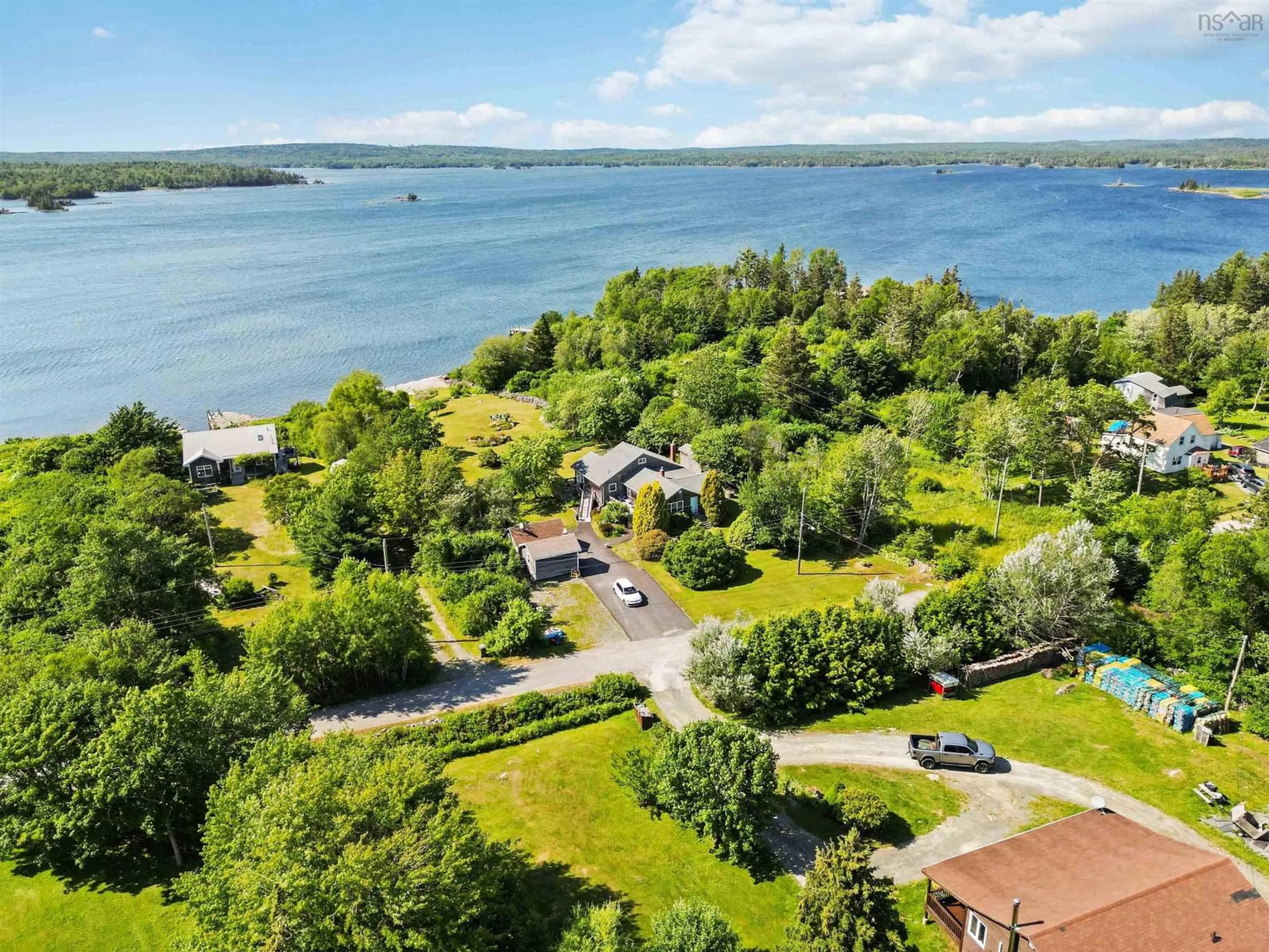 A pic from outside/outdoor area/front of a property/back of a property/a pic from drone, water/lake/river/ocean view for 78 Fostertown Rd, Port Medway Nova Scotia B0J 2T0