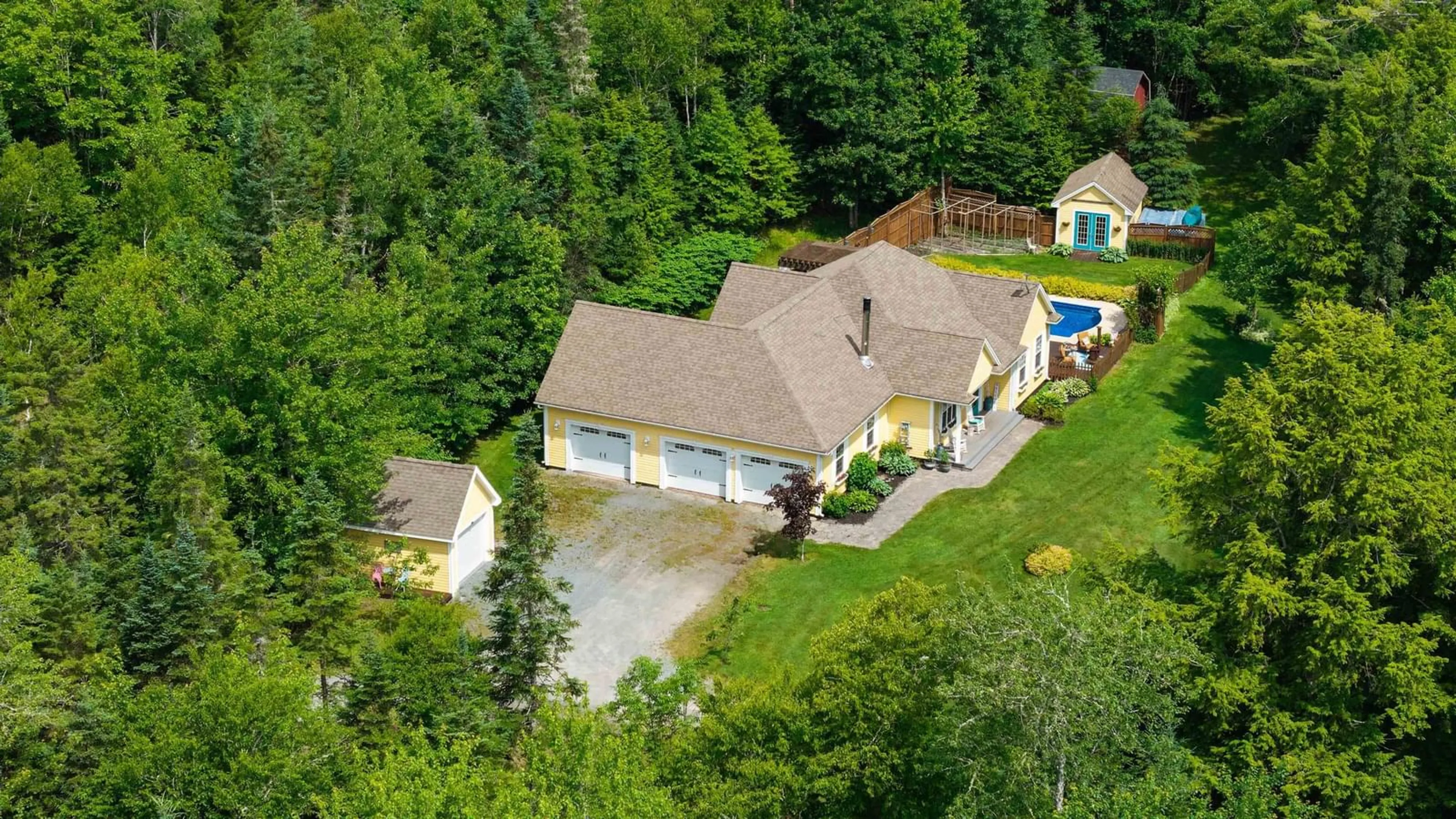 A pic from outside/outdoor area/front of a property/back of a property/a pic from drone, unknown for 788 Stewiacke River Park Rd, MacKay Siding Nova Scotia B0N 2J0