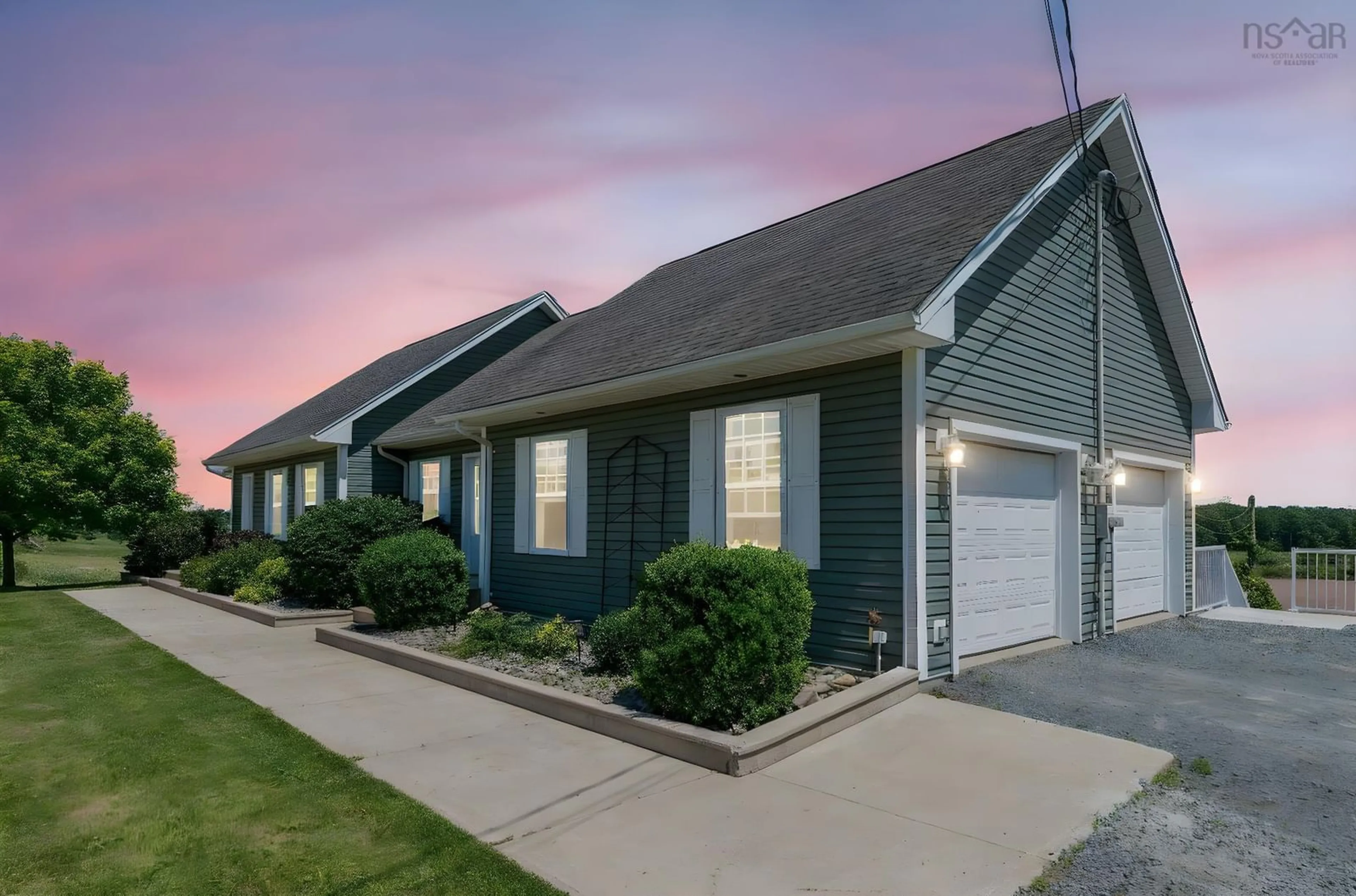 Home with vinyl exterior material, street for 100 Highway 224, Shubenacadie Nova Scotia B0N 2H0