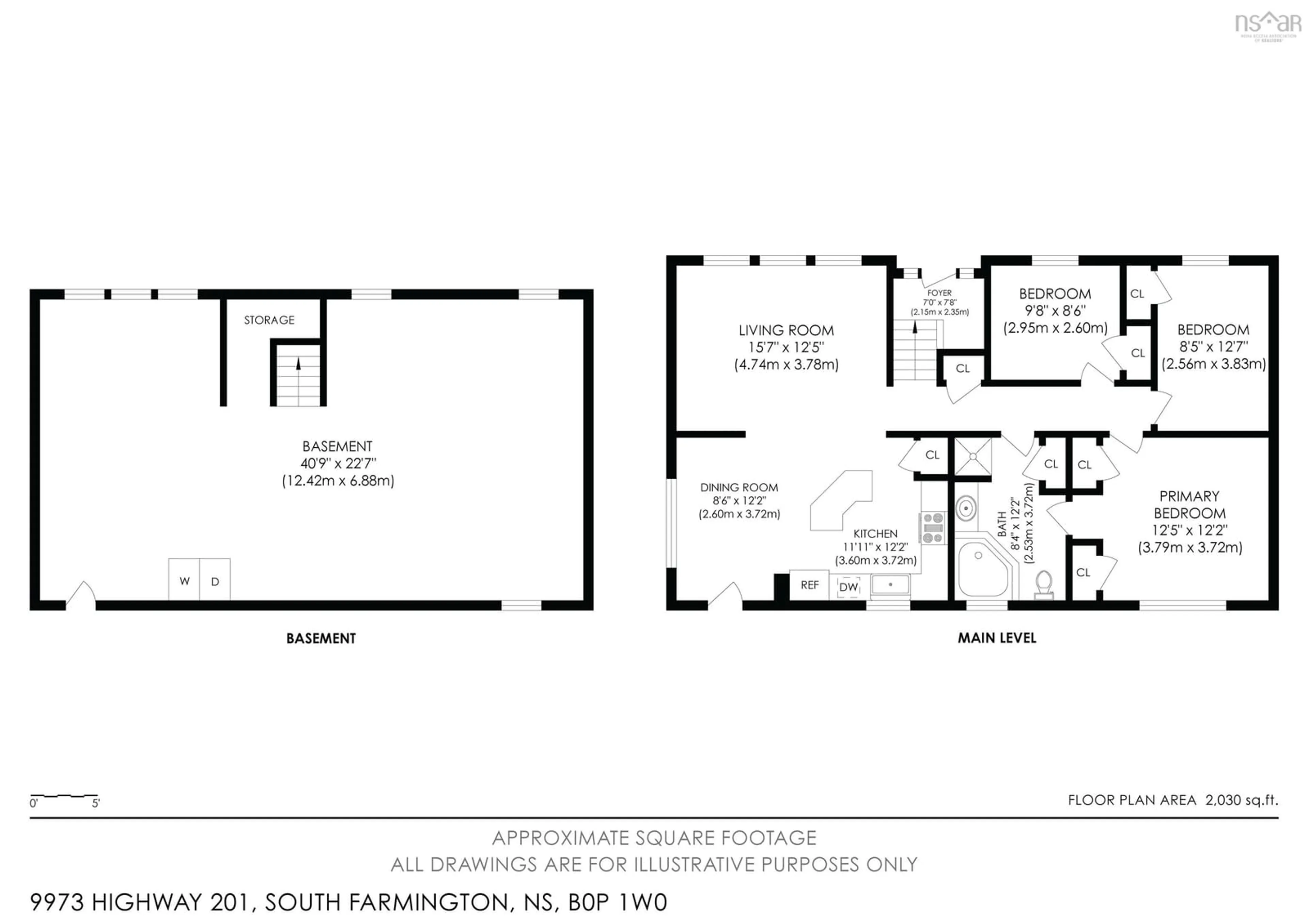 Floor plan for 9973 201 Hwy, South Farmington Nova Scotia B0P 1W0