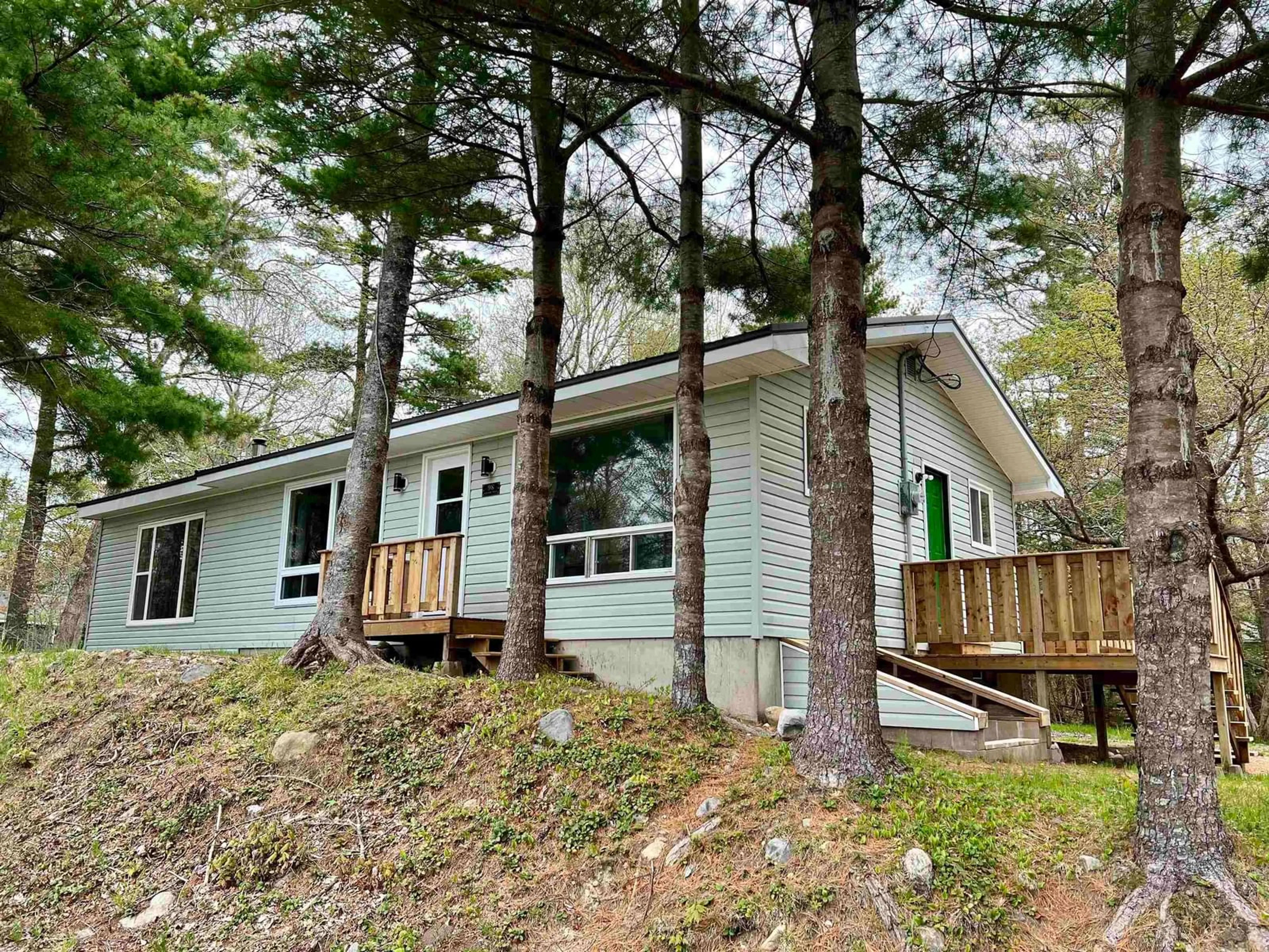 Home with vinyl exterior material, forest/trees view for 98 Lakeside Dr, Welshtown Nova Scotia B0T 1W0