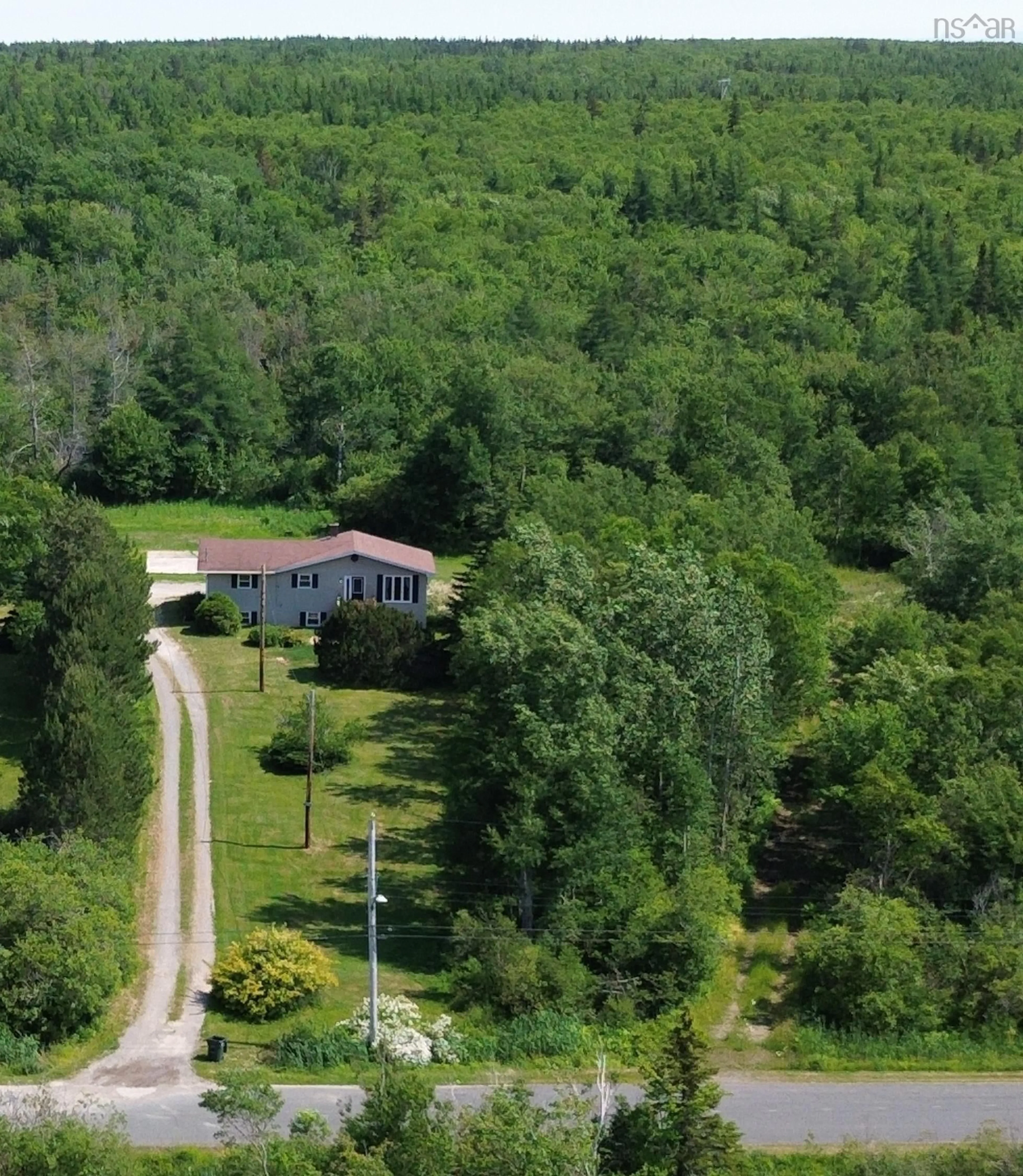 A pic from outside/outdoor area/front of a property/back of a property/a pic from drone, forest/trees view for 173 O'brien St, Gardiner Mines Nova Scotia B1H 5N7