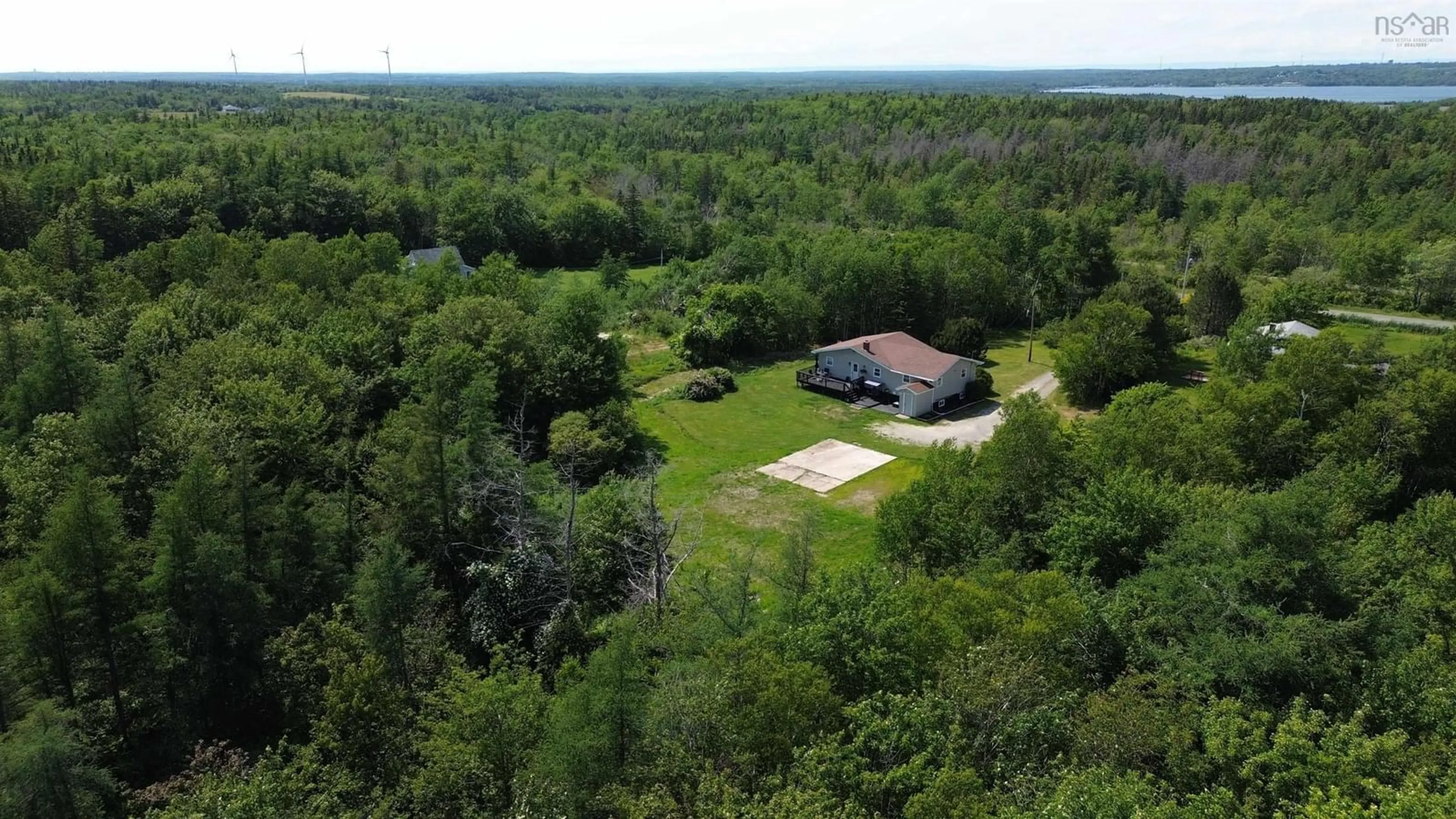 A pic from outside/outdoor area/front of a property/back of a property/a pic from drone, water/lake/river/ocean view for 173 O'brien St, Gardiner Mines Nova Scotia B1H 5N7