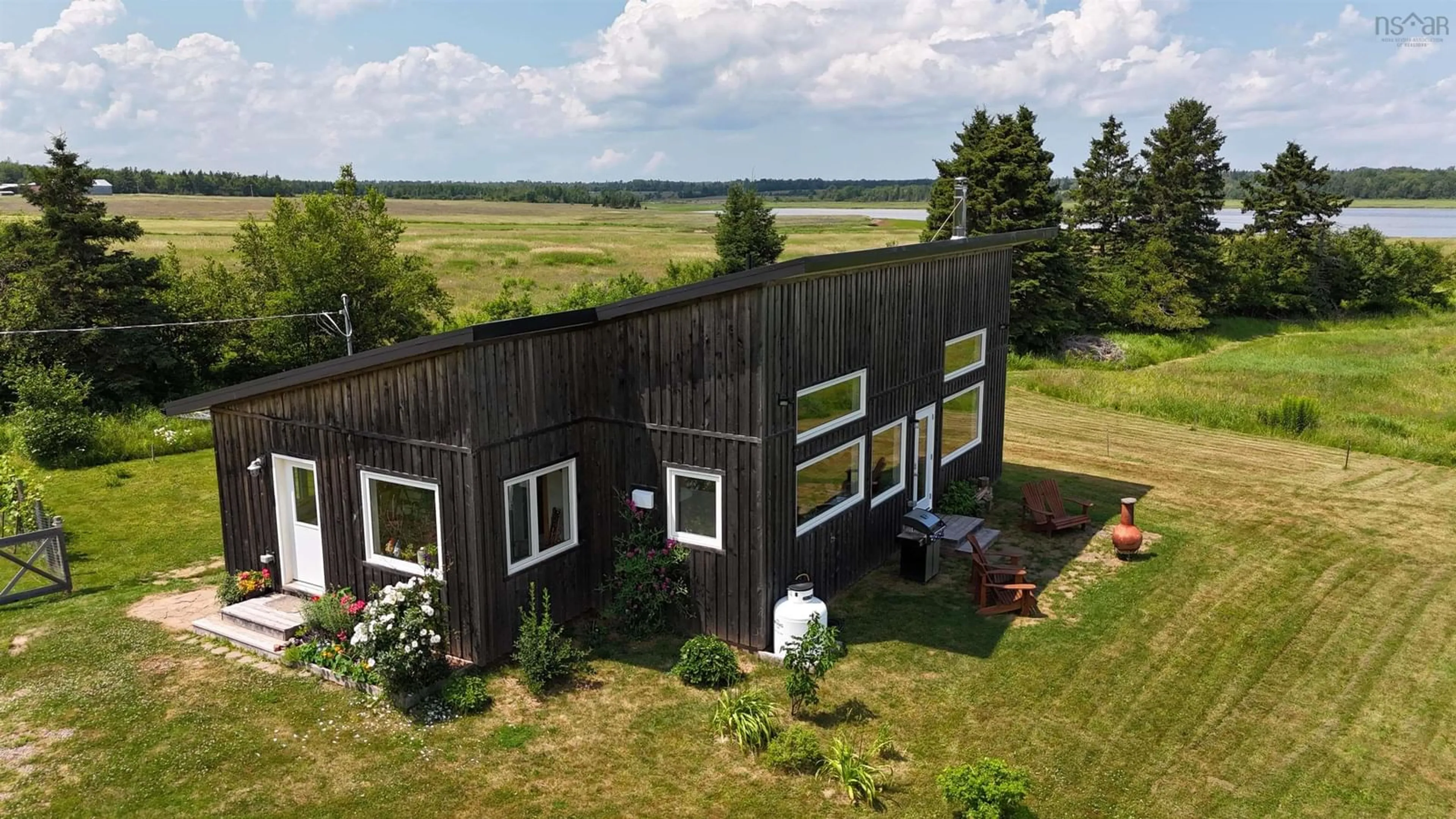A pic from outside/outdoor area/front of a property/back of a property/a pic from drone, water/lake/river/ocean view for 93 Fox Harbour South Rd, North Wallace Nova Scotia B0K 1Y0