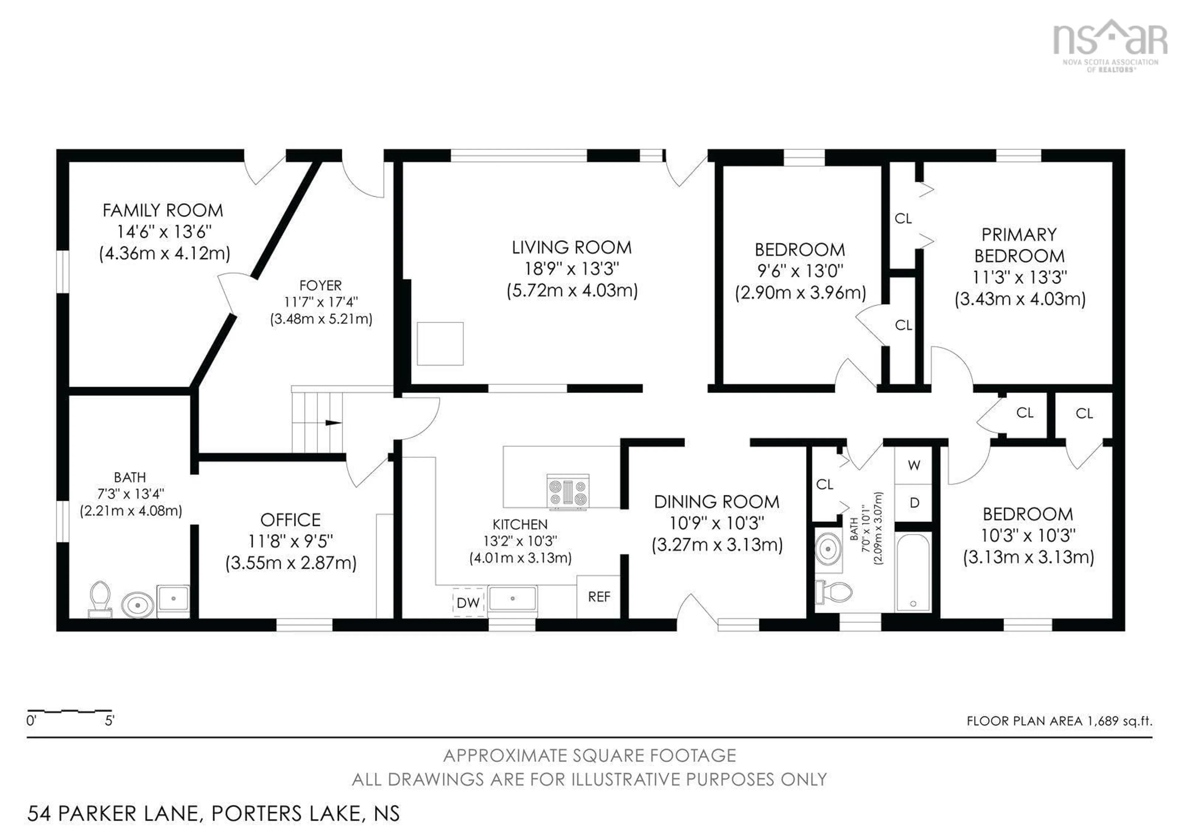 Floor plan for 54 Parker Lane, Porters Lake Nova Scotia B3E 1E5