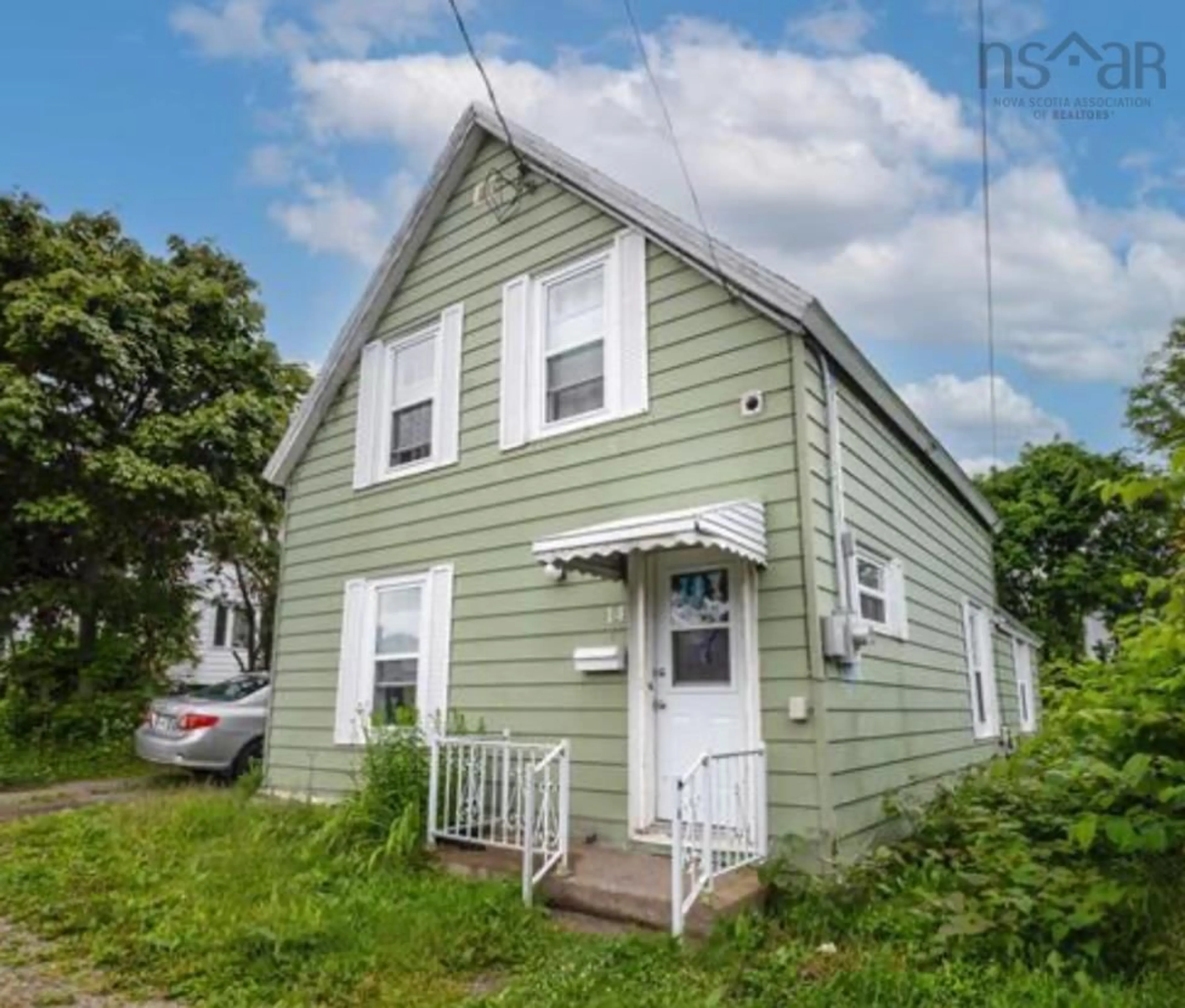 Home with vinyl exterior material, street for 14 Mcdougall St, Glace Bay Nova Scotia B1A 3E7