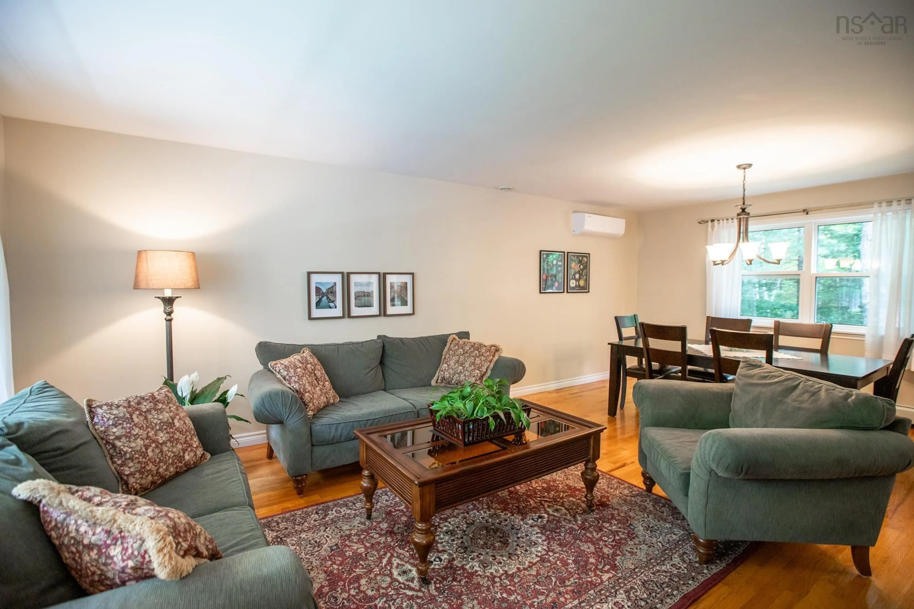 Living room with furniture, wood/laminate floor for 48 Laura Lee Lane, Lower Sackville Nova Scotia B4C 4E3