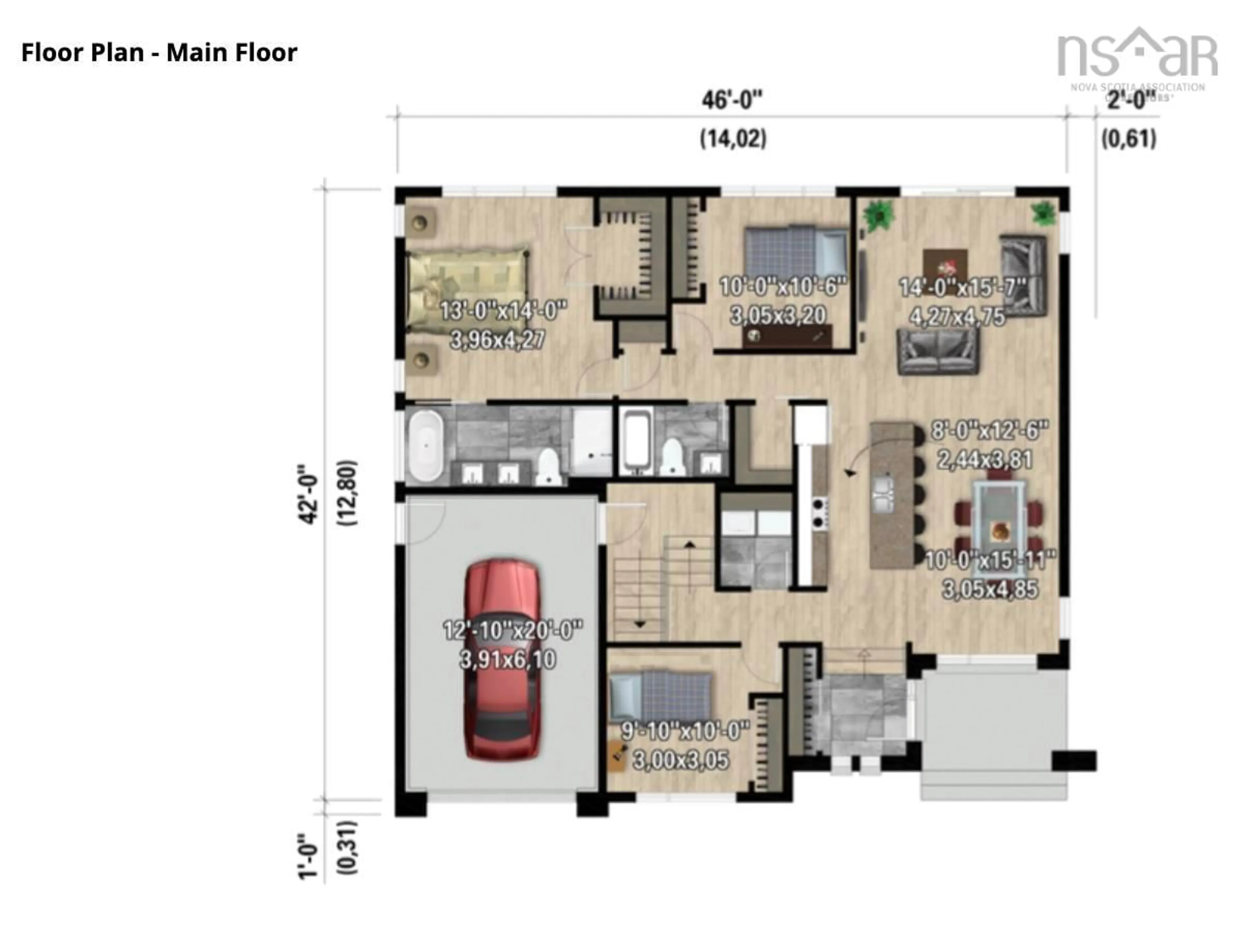Floor plan for Loon Point Trail #176, East Uniacke Nova Scotia B0N 1Z0