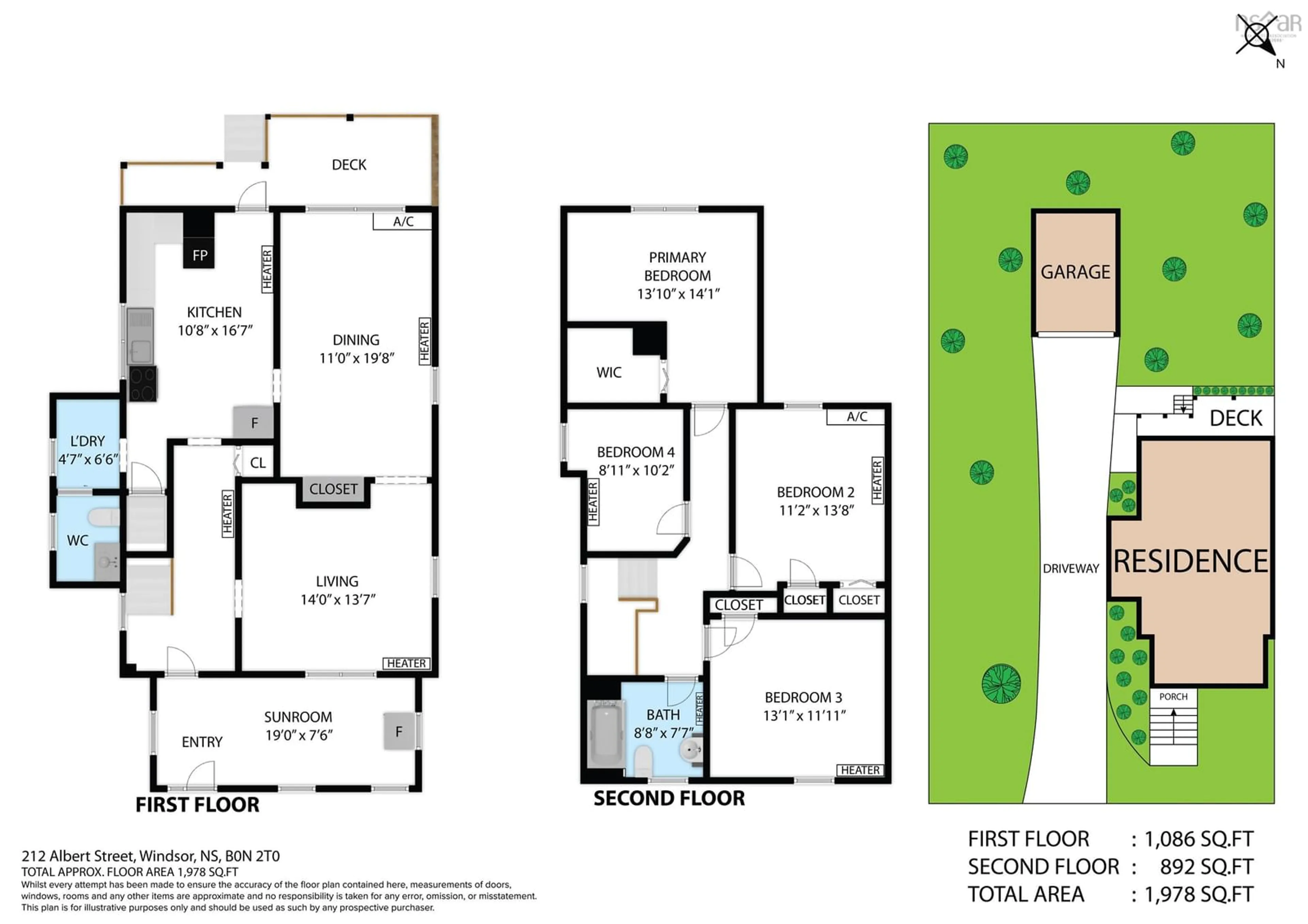 Floor plan for 212 Albert St, Windsor Nova Scotia B0N 2T0