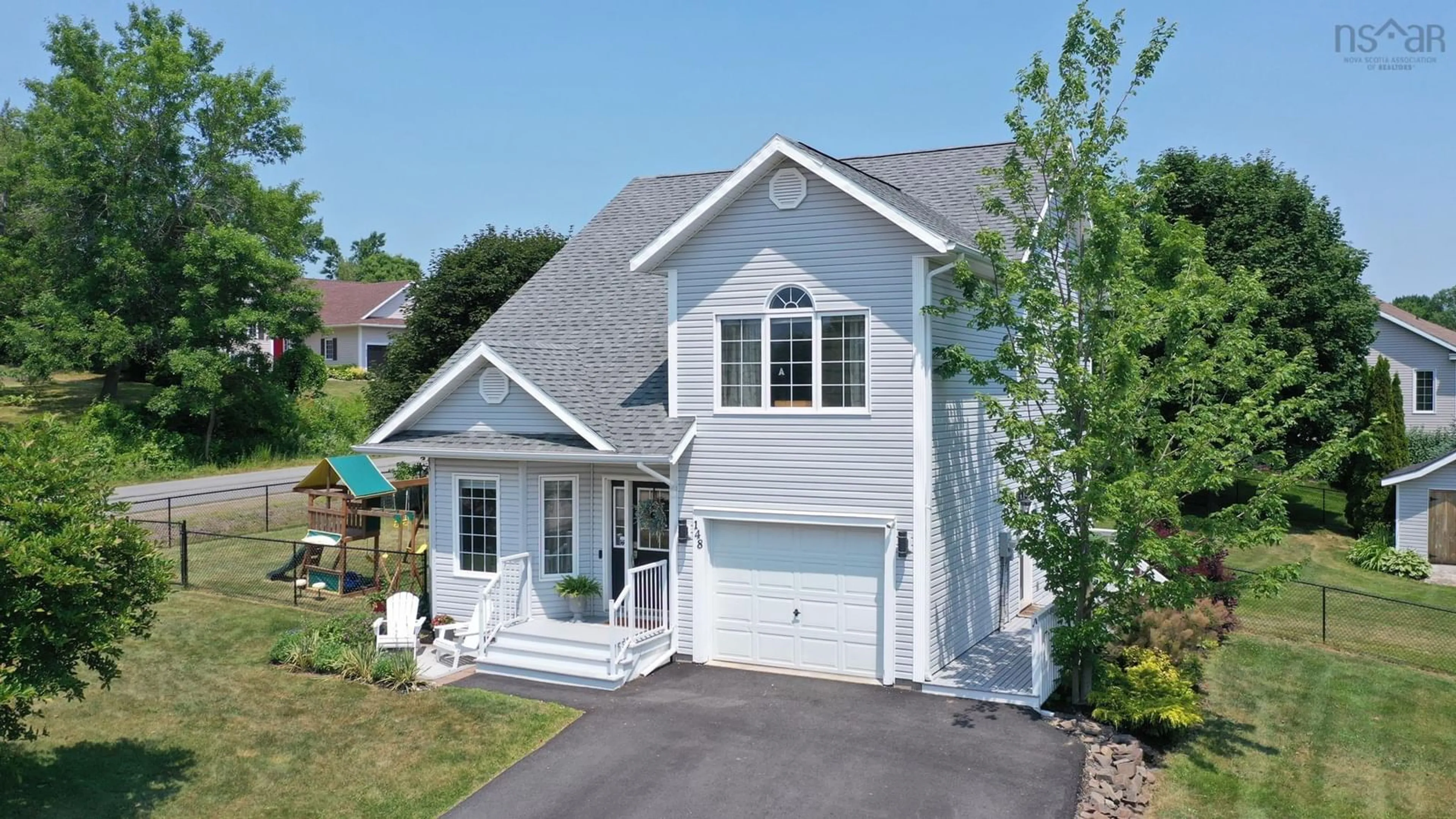 Home with vinyl exterior material, street for 148 Eagle Creek Rd, North Kentville Nova Scotia B4N 5J4
