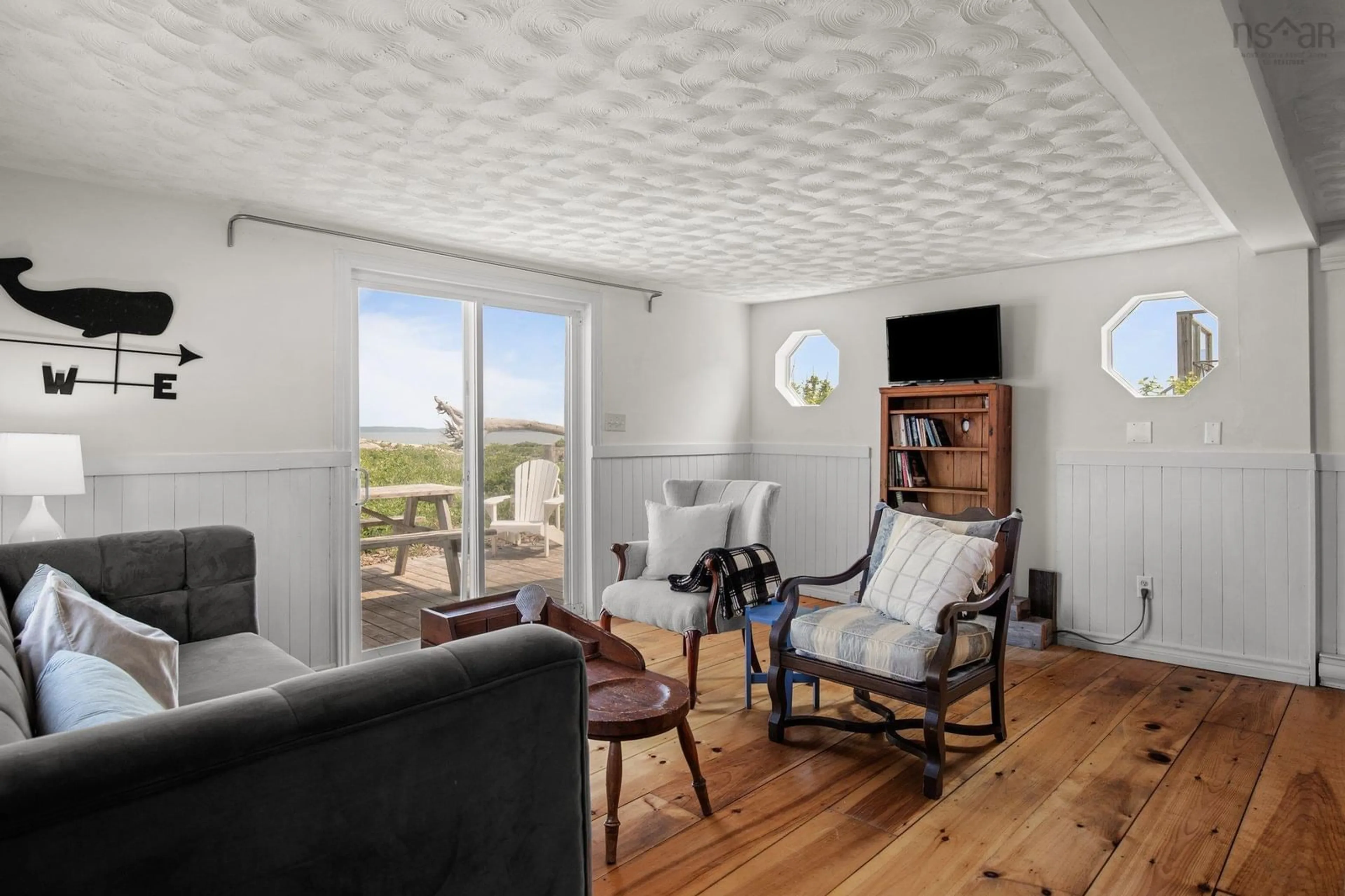 Living room with furniture, unknown for 6 Cottage Lane, Harbourville Nova Scotia B0P 1E0