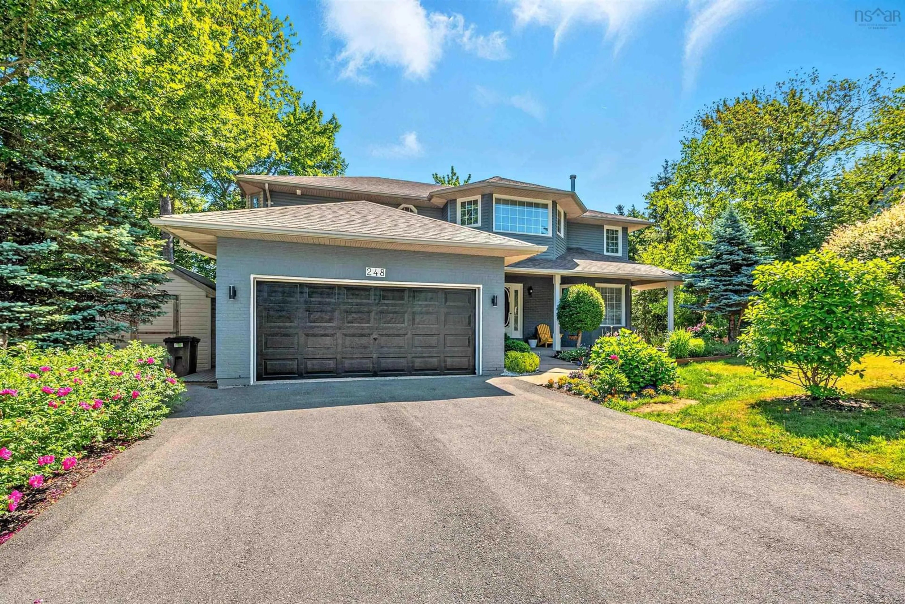 Home with vinyl exterior material, street for 248 Acadia Mill Dr, Bedford Nova Scotia B4A 3Z4