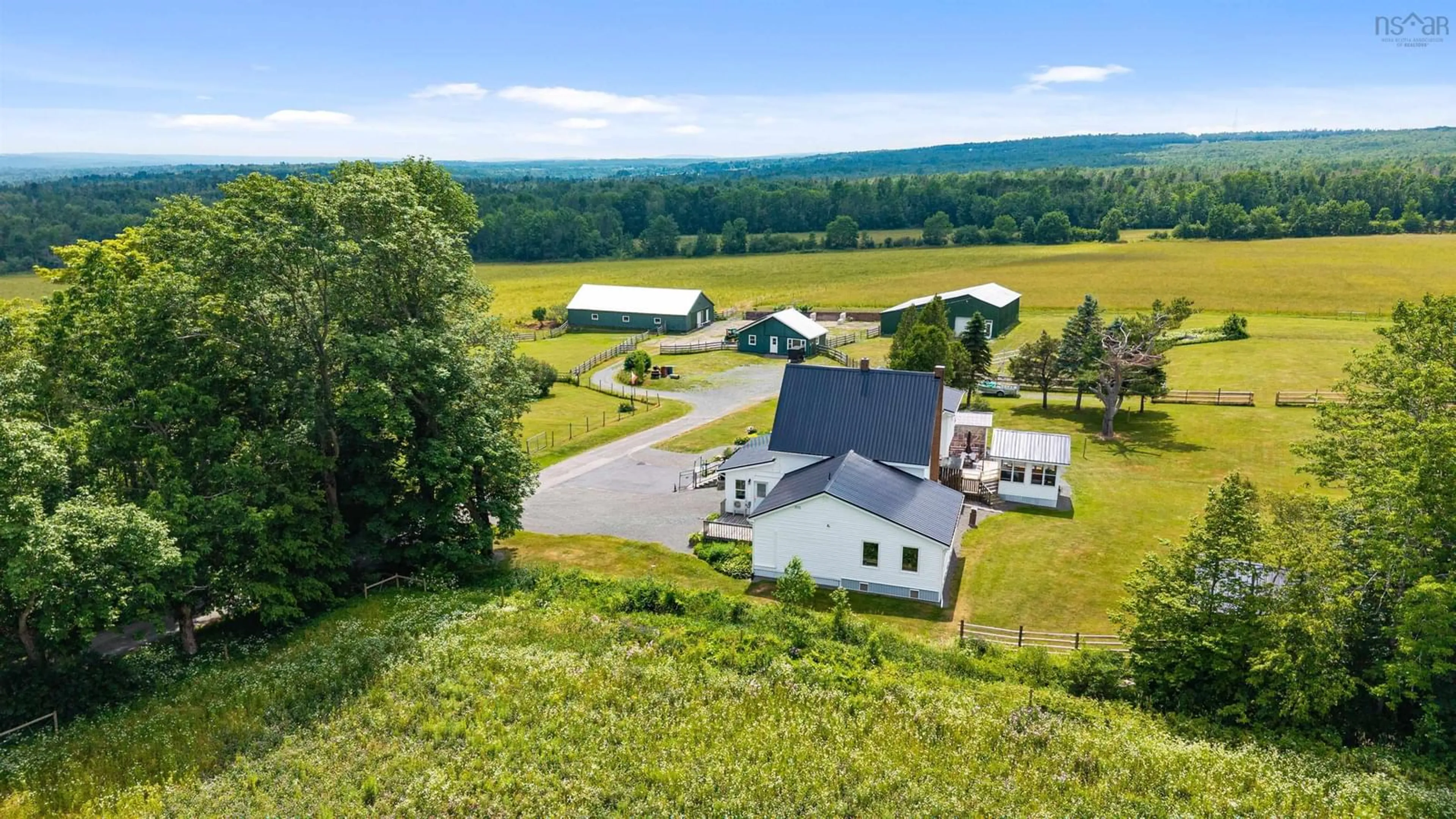 A pic from outside/outdoor area/front of a property/back of a property/a pic from drone, mountain view for 223 Scotch Hill Rd, Scotch Hill Nova Scotia B0K 1H0