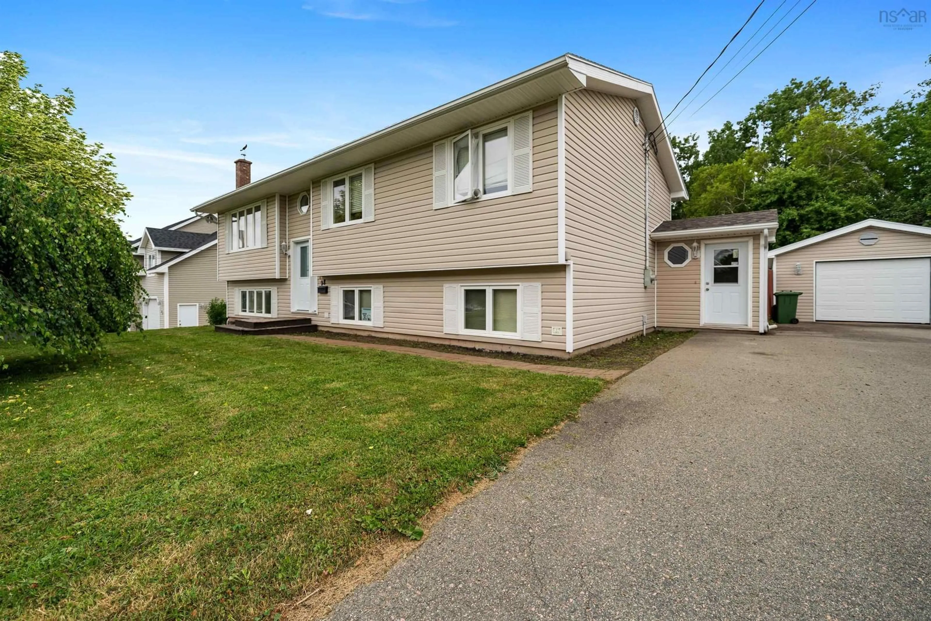 Home with vinyl exterior material, street for 98 Sierra Dr, New Glasgow Nova Scotia B2H 6A2