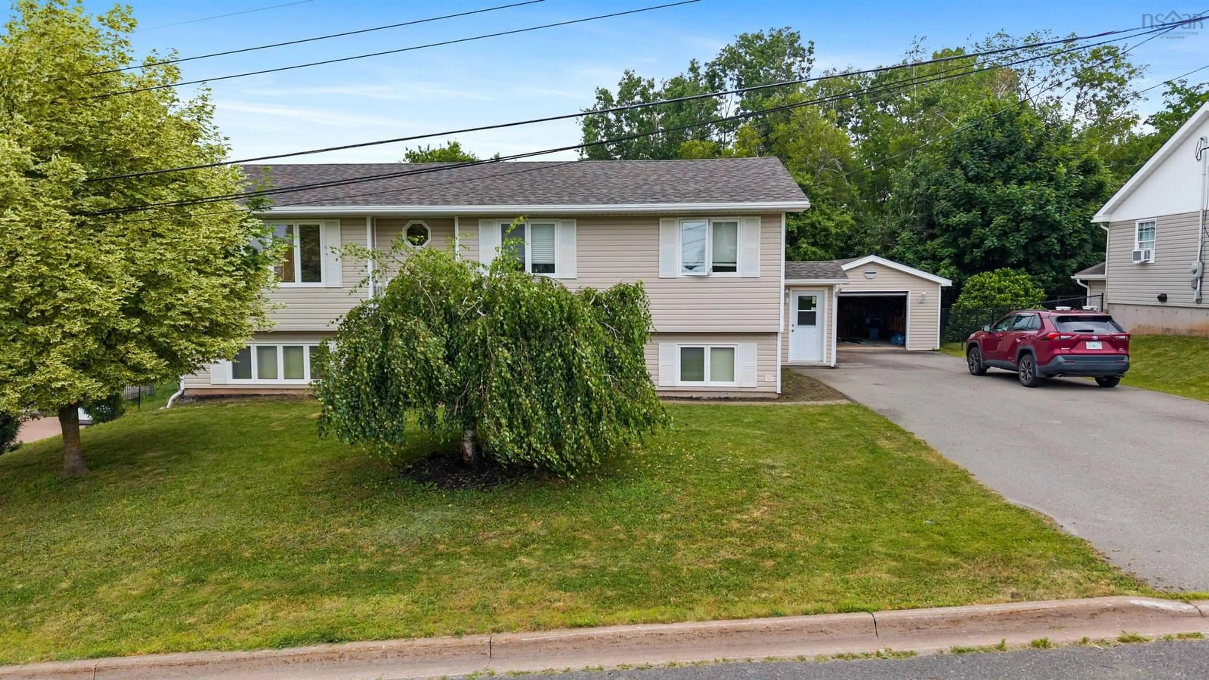 A pic from outside/outdoor area/front of a property/back of a property/a pic from drone, street for 98 Sierra Dr, New Glasgow Nova Scotia B2H 6A2